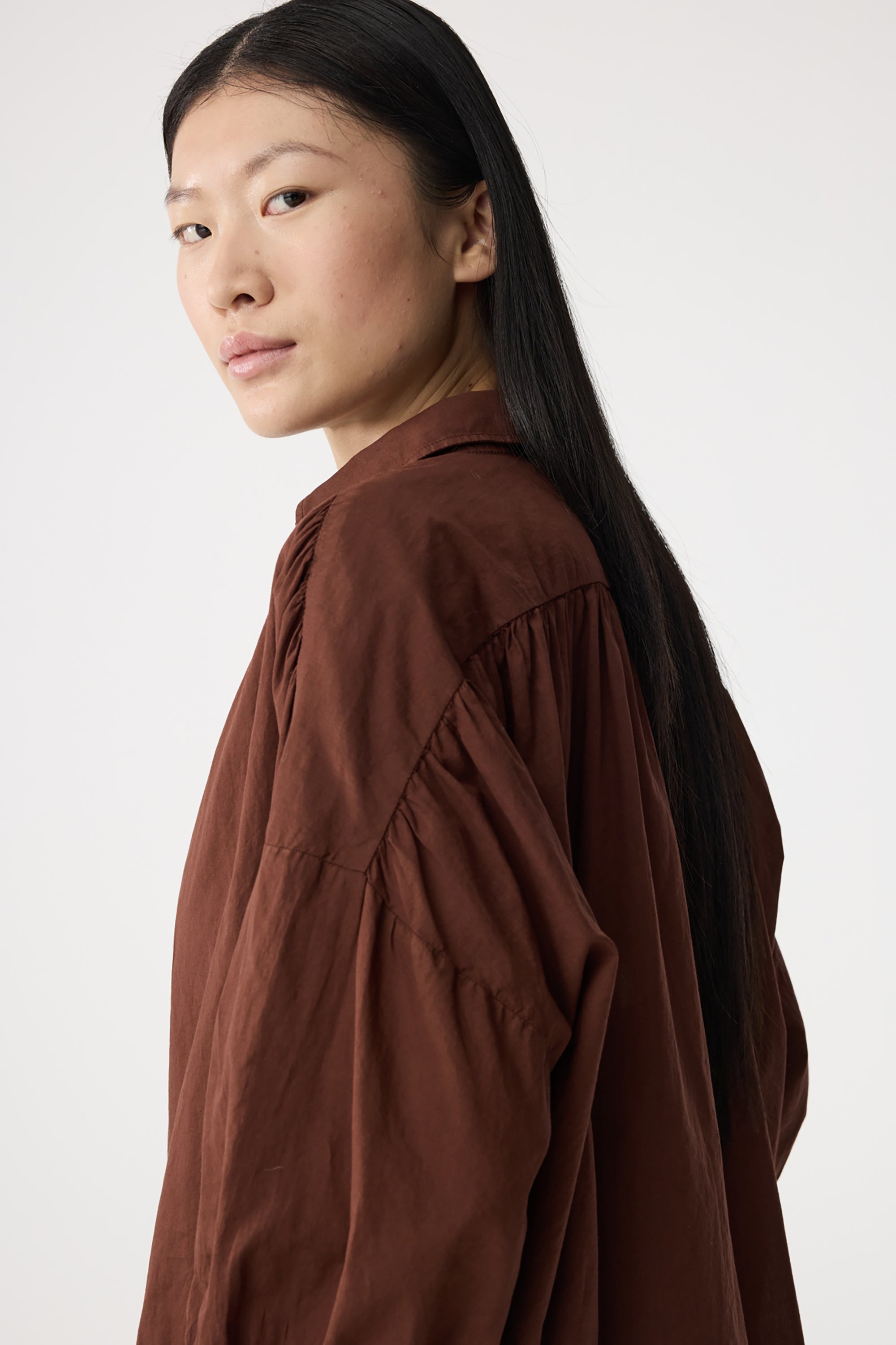Mook Blouse - Mid Brown