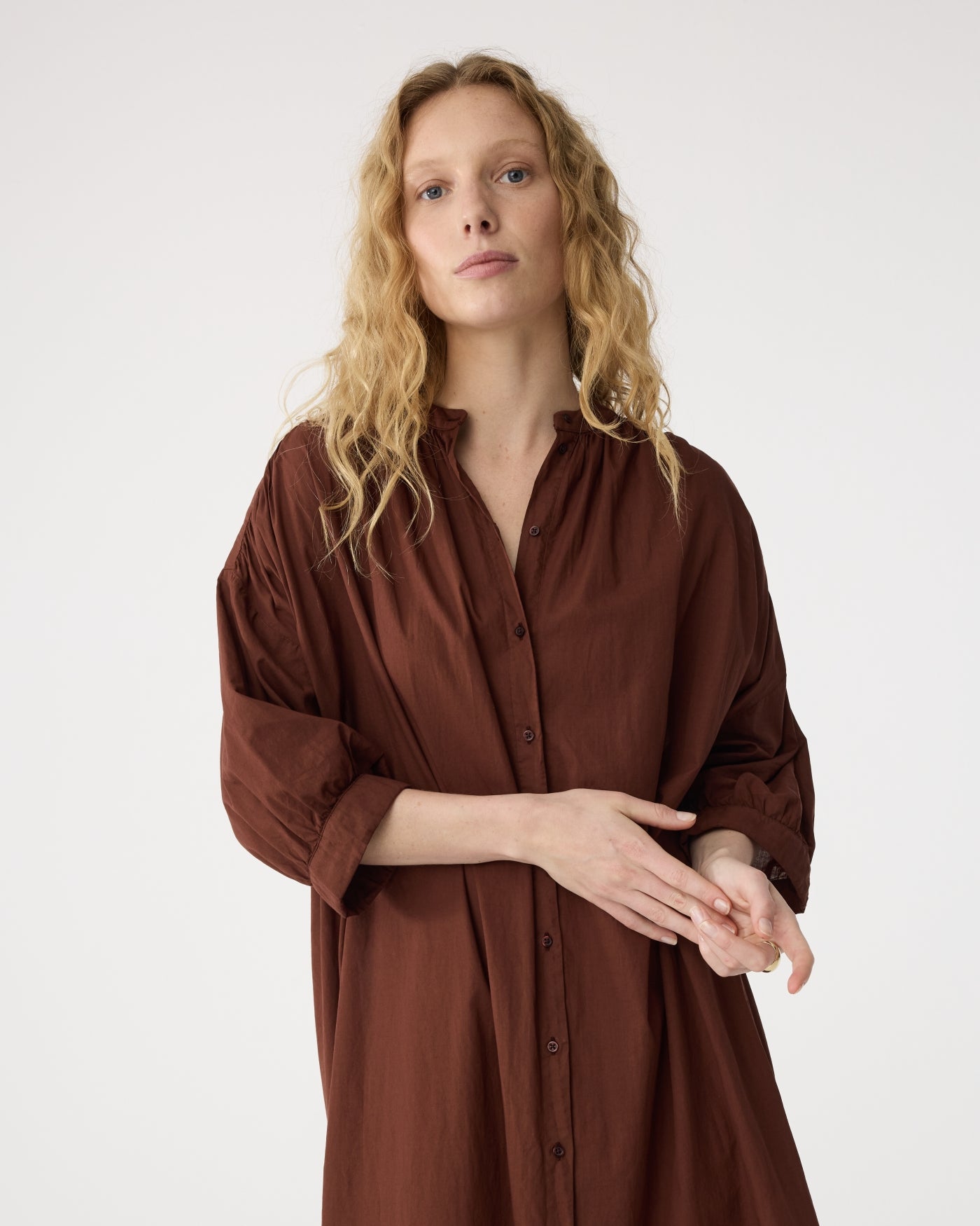 Wilma Dress - Mid Brown