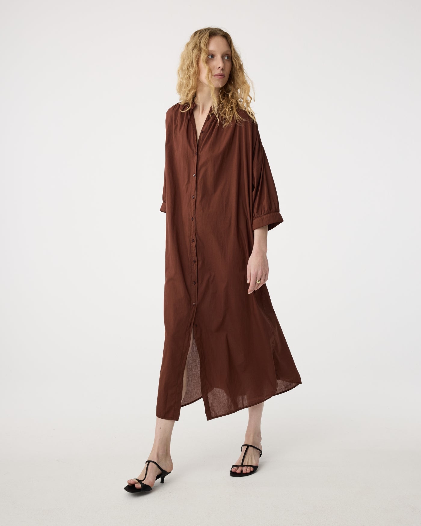 Wilma Dress - Mid Brown