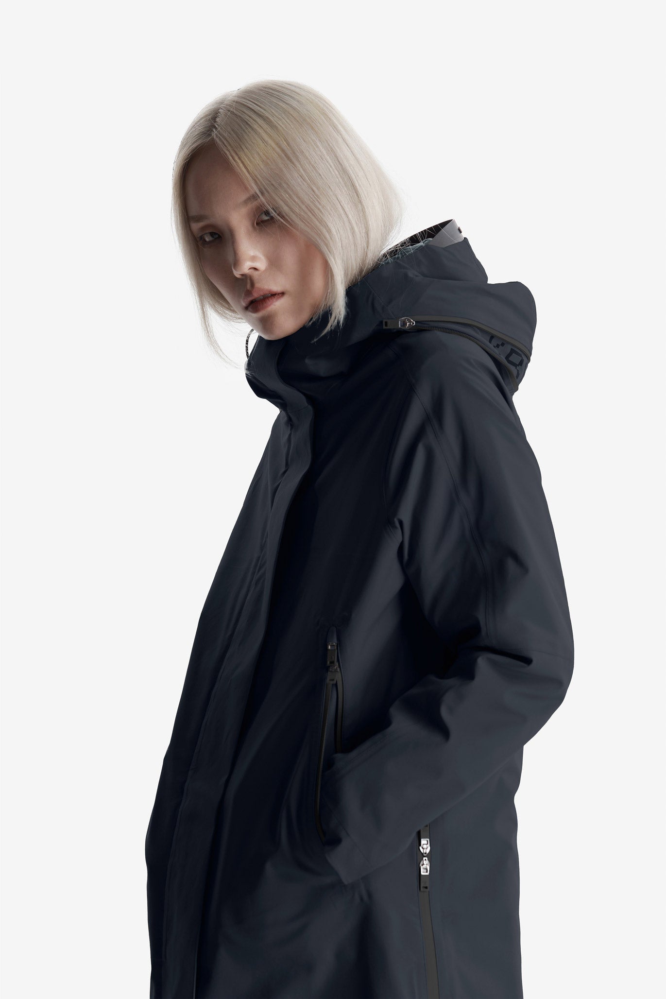 Krakatau Planck Liner Parka Coat - Black - RUM Amsterdam