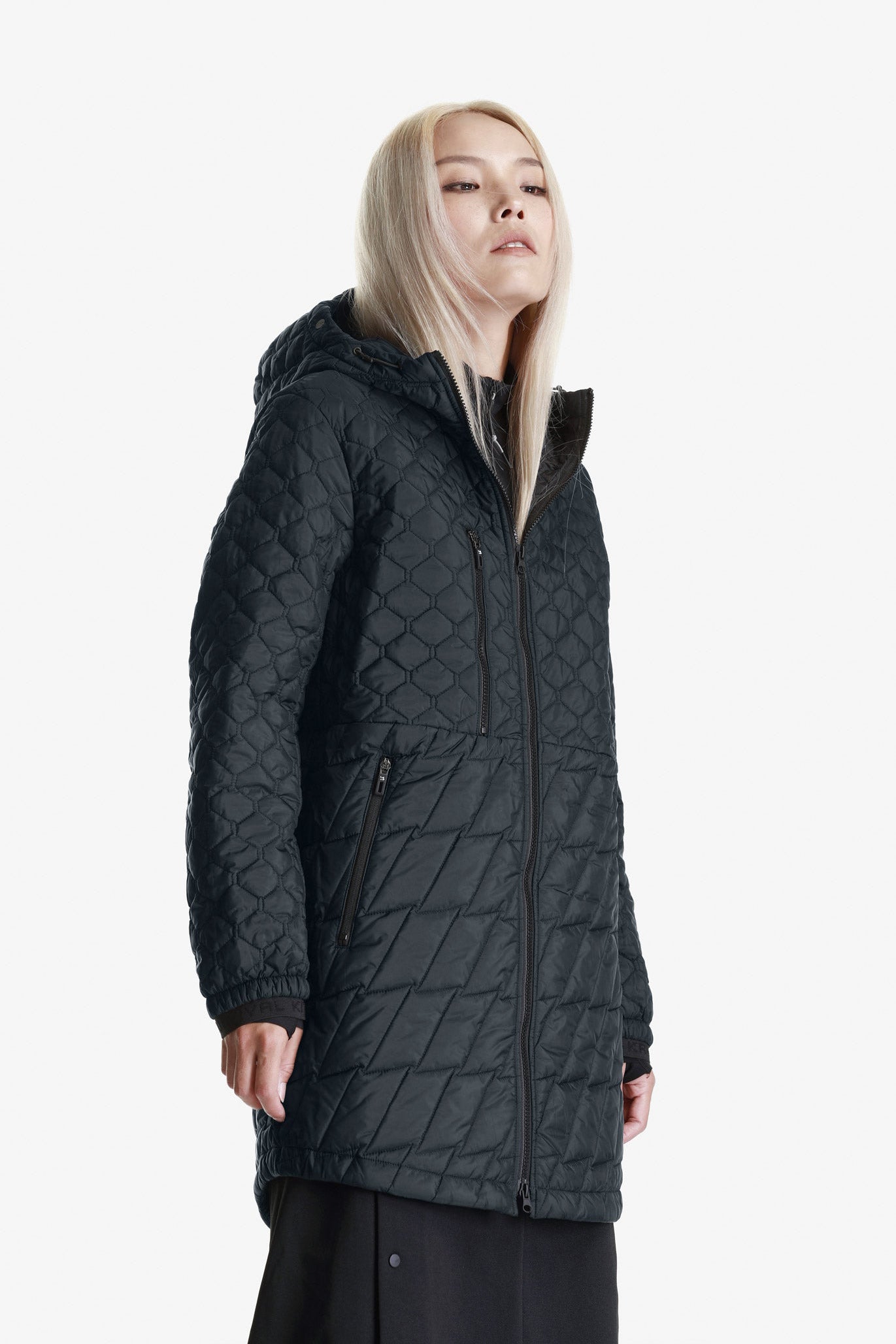 Krakatau Planck Liner Parka Coat Black RUM Amsterdam