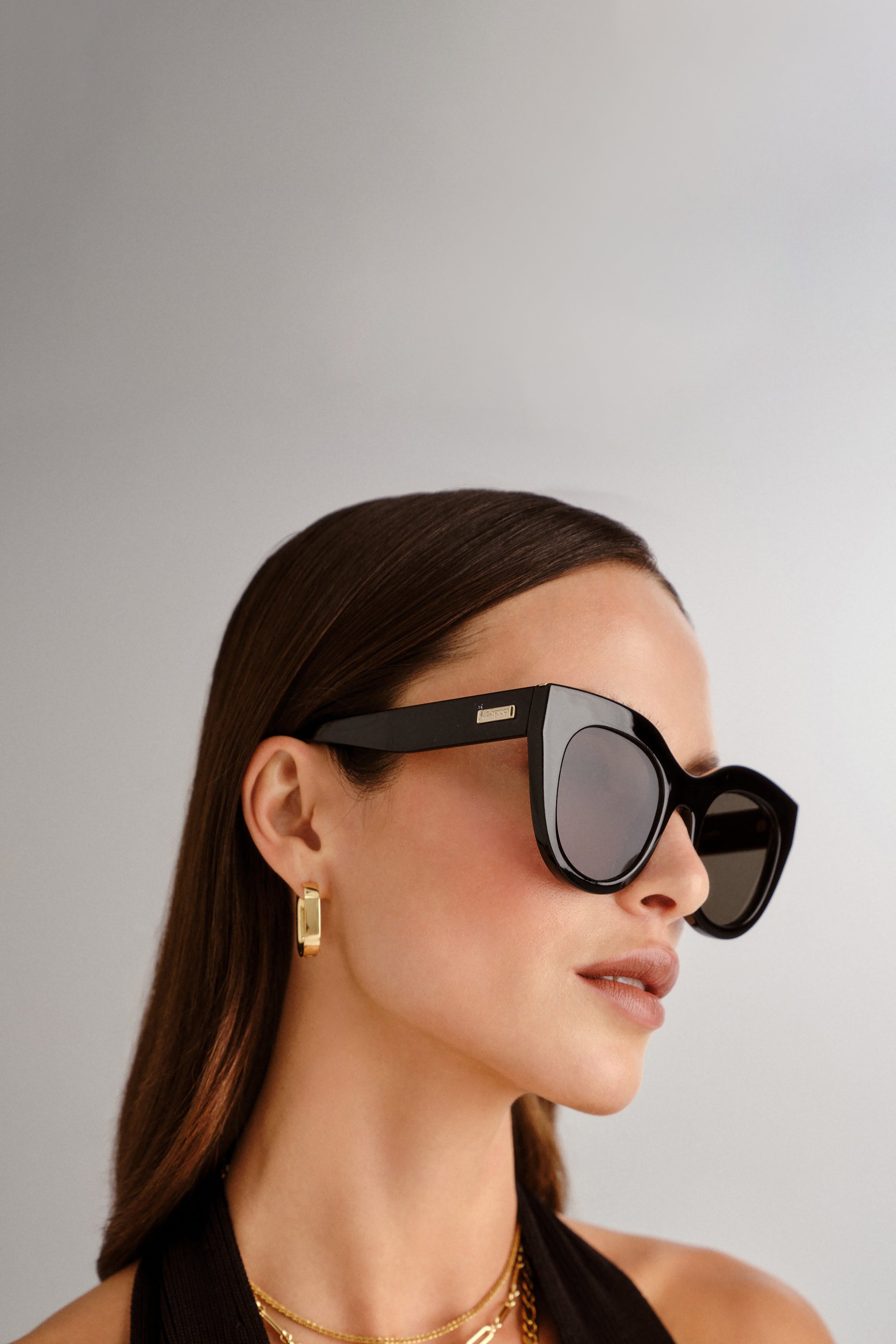 Air Heart Sunglasses - Black/Gold