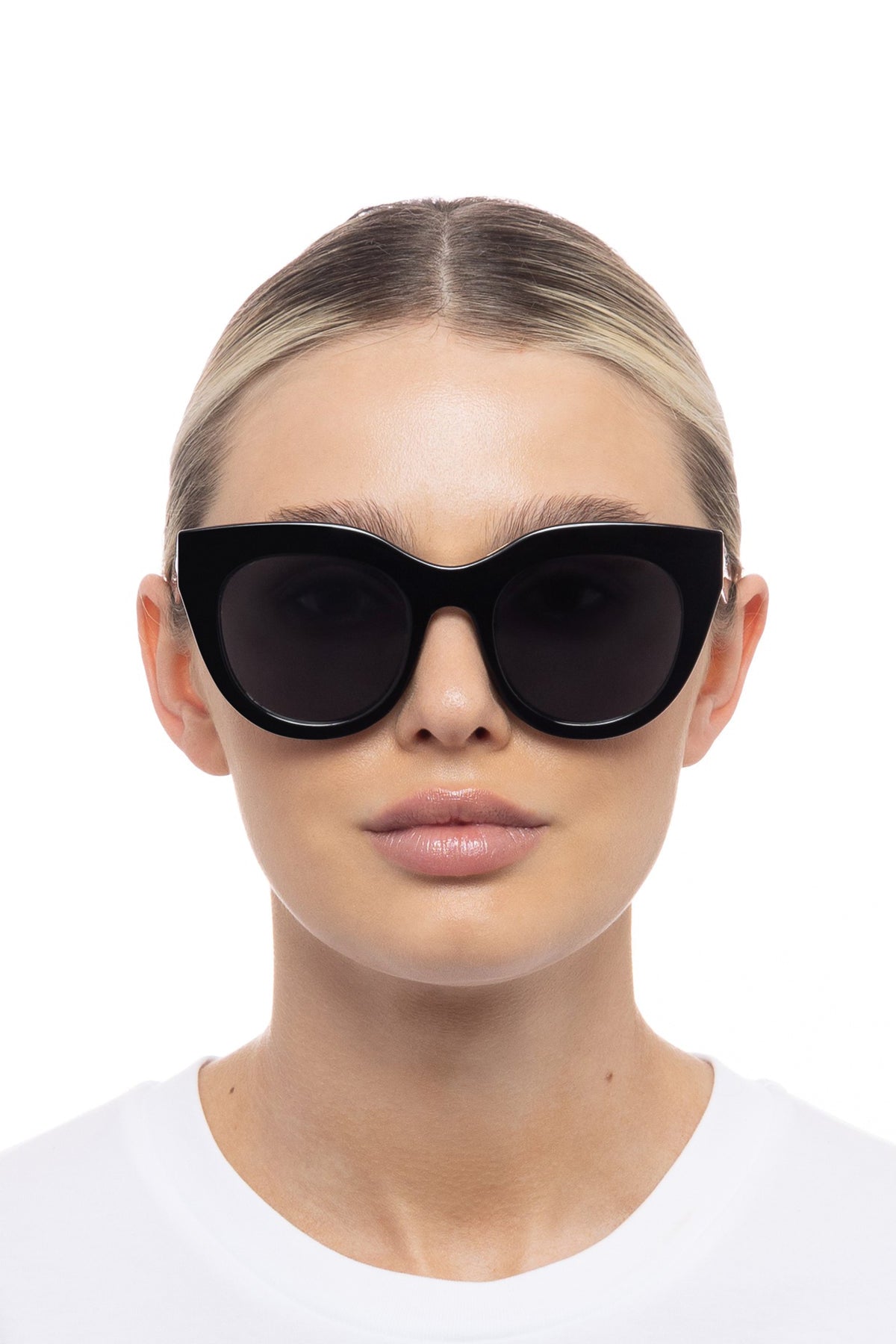 Le Specs Air Heart Sunglasses - Black *Polarized* - RUM Amsterdam