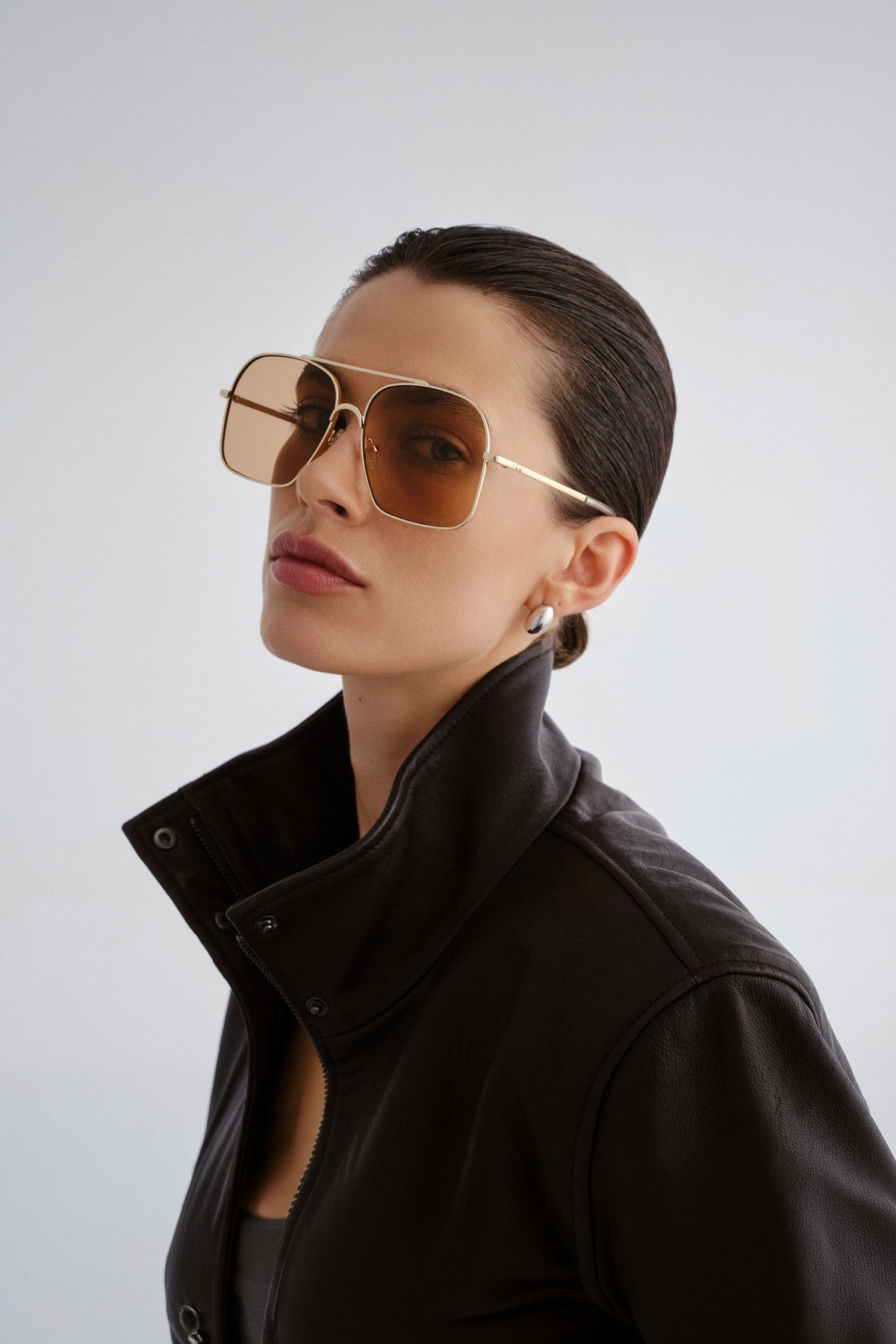 Civelle Sunglasses - Bright Gold w/ Tan Tint