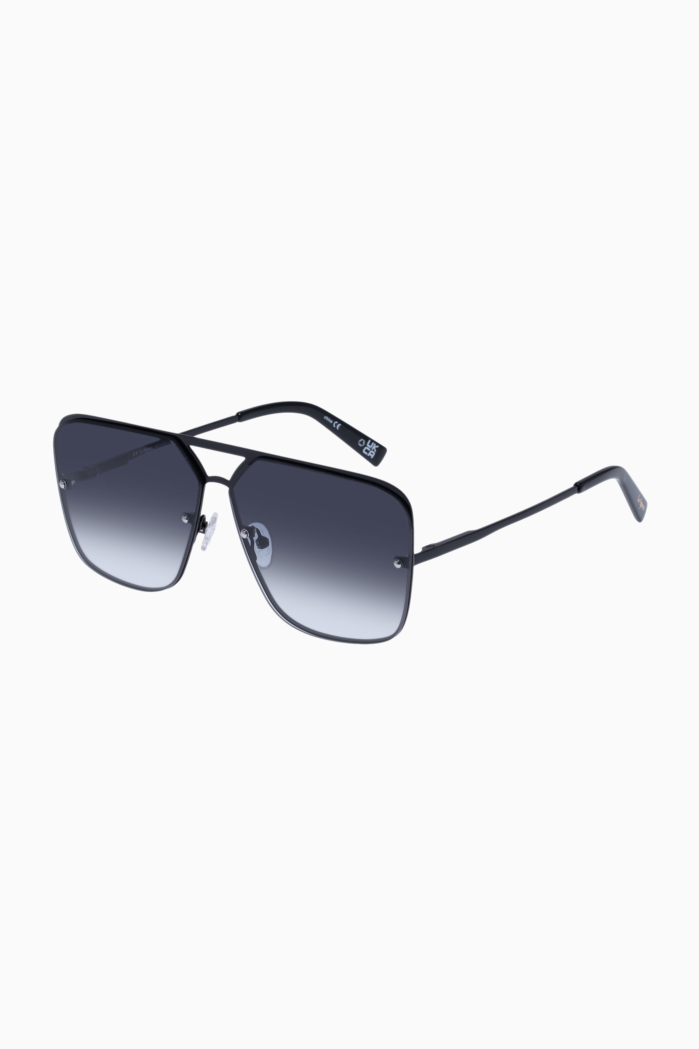 Metazoic Sunglasses - Black w/ Smoke Grad Lens // Le Sustain