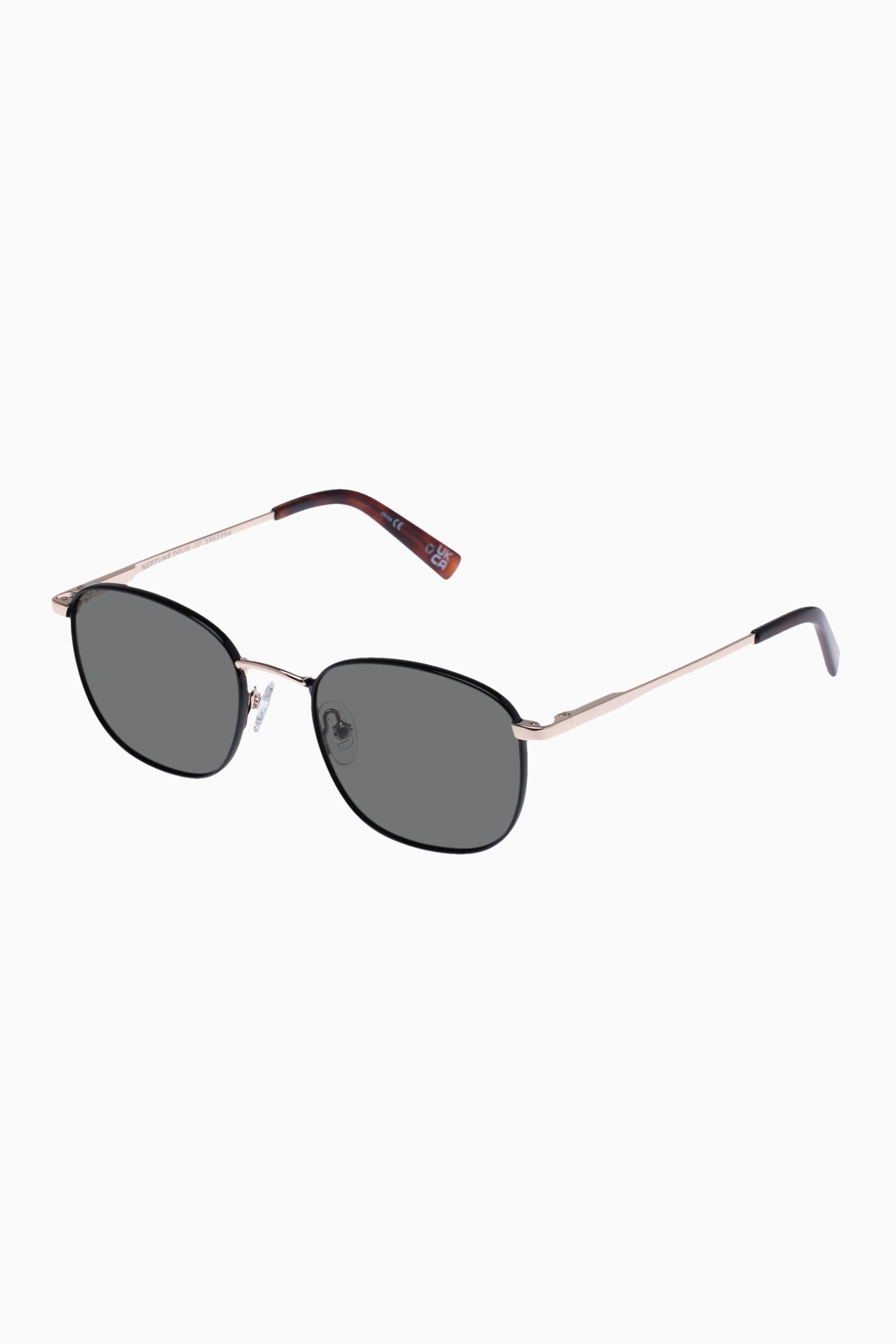 Neptune Deux Sunglasses - Gold / Black w/ Khaki Mono Lens