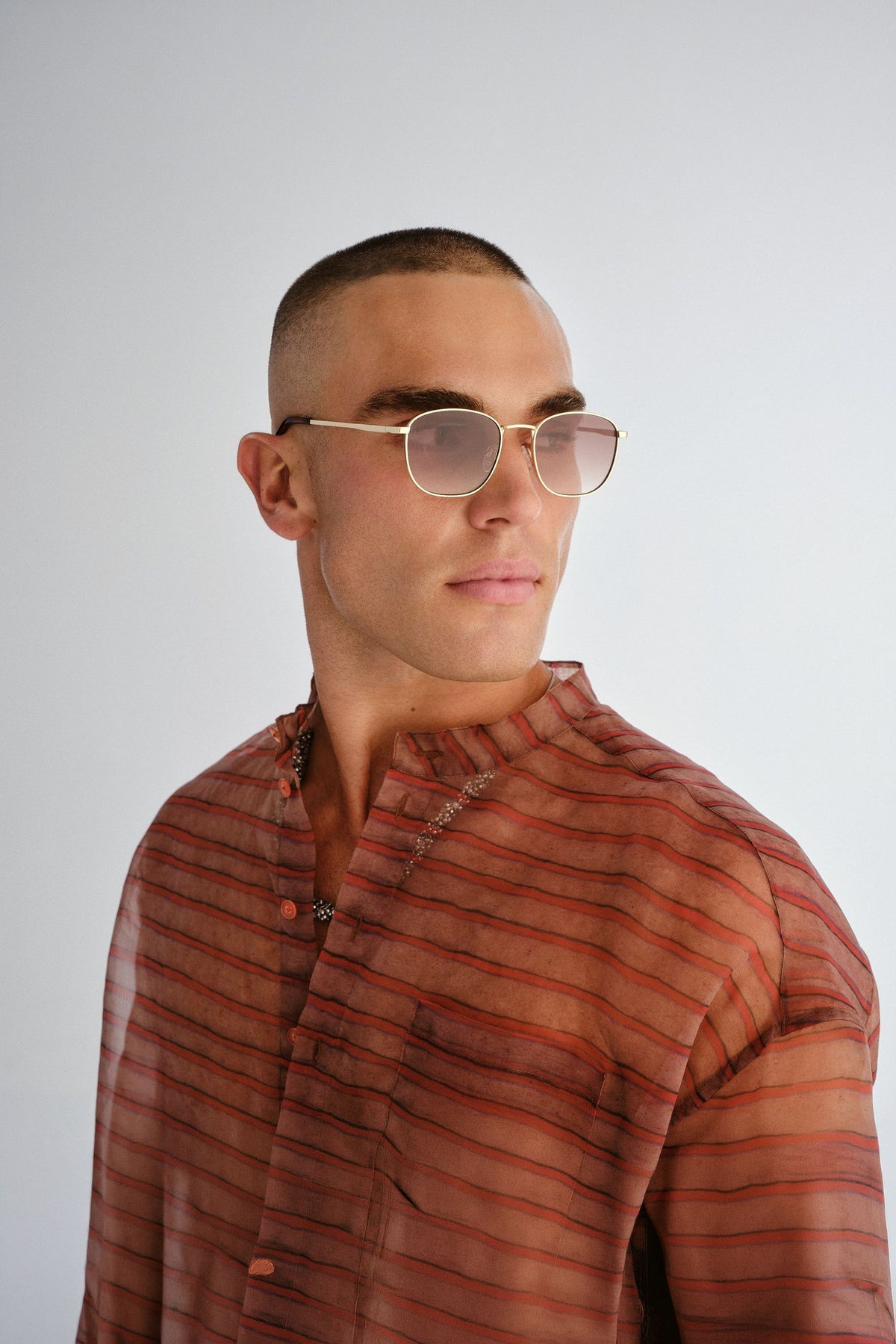 Neptune Deux Sunglasses - Gold w/ Brown Grad