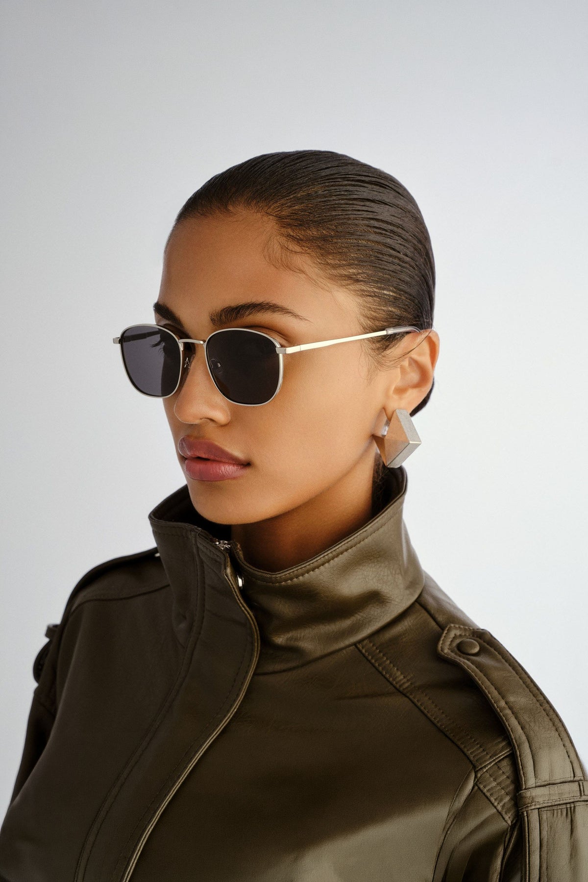 Neptune Deux Sunglasses - Silver w/ Smoke Mono