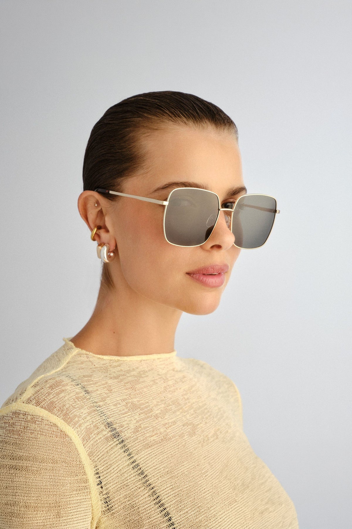 The Cherished Sunglasses - Gold w/ Khaki Mono