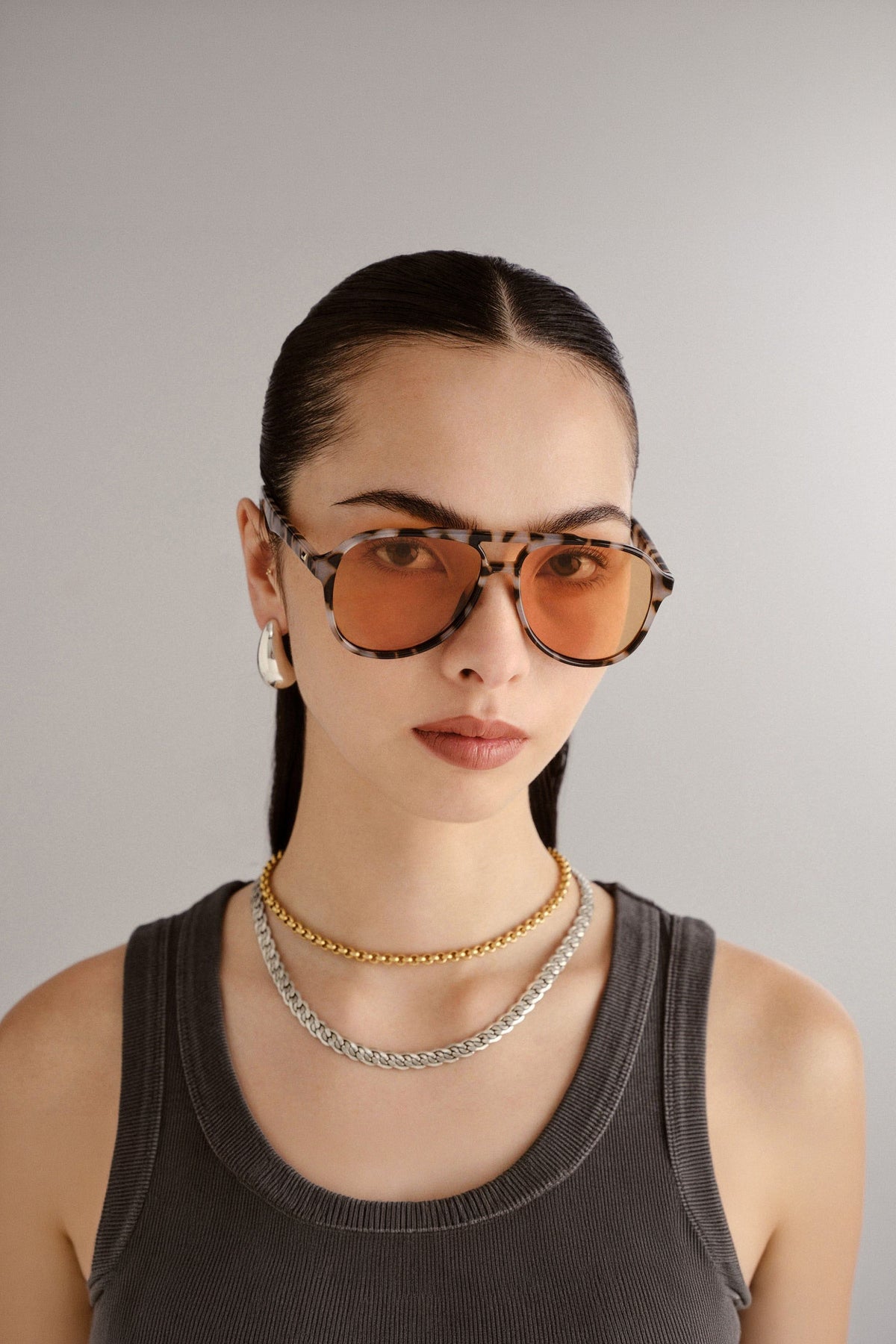 Tragic Magic Sunglasses - Cookie Tort w/ Mustard Mono