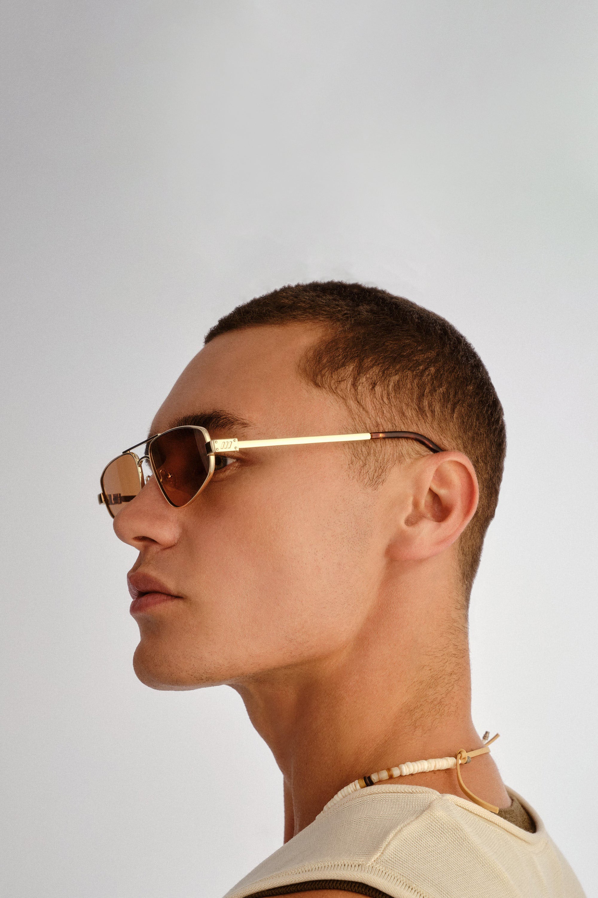 Treasure Sunglasses - Gold w/ Chocolate Mono // Le Sustain