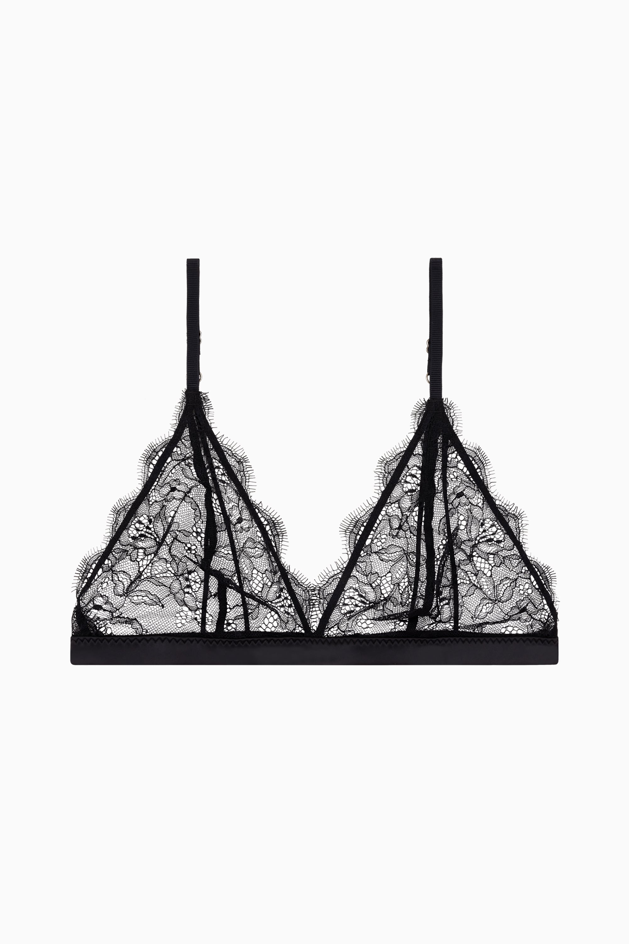Gwen Lacy Unpadded Bralette - Black