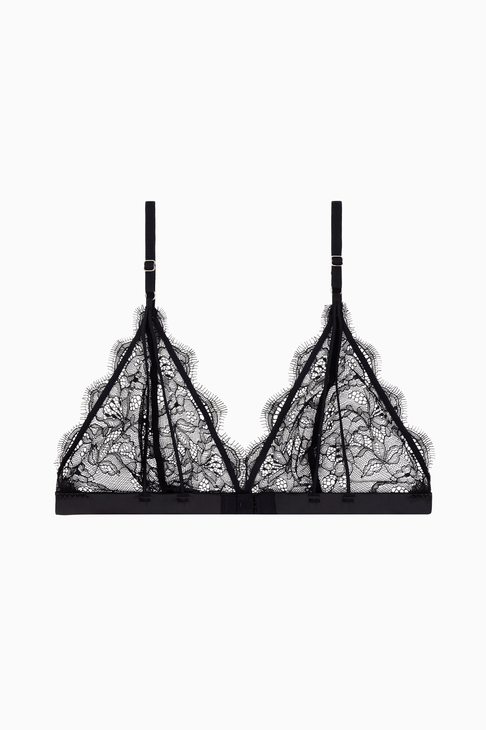 Gwen Lacy Unpadded Bralette - Black