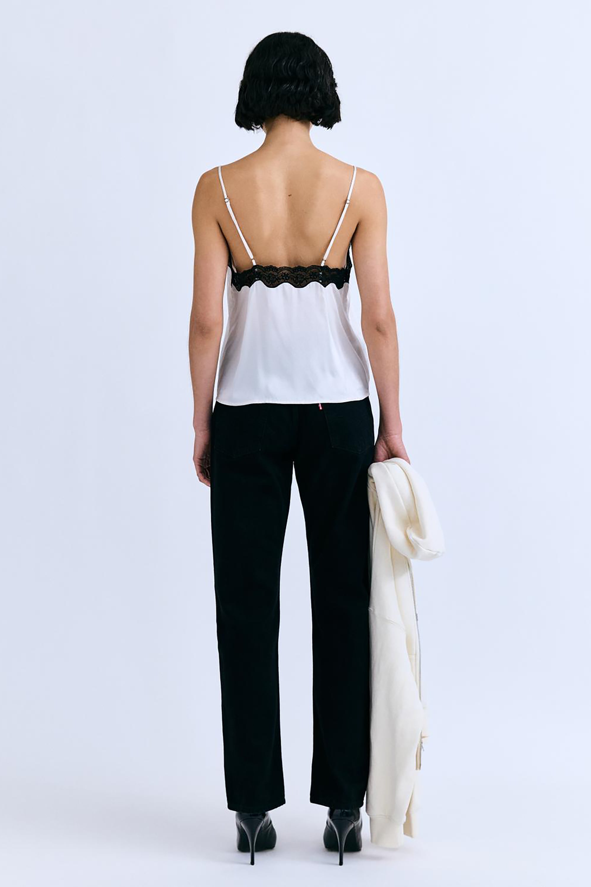 Pip Elegant Camisole Top - Off White
