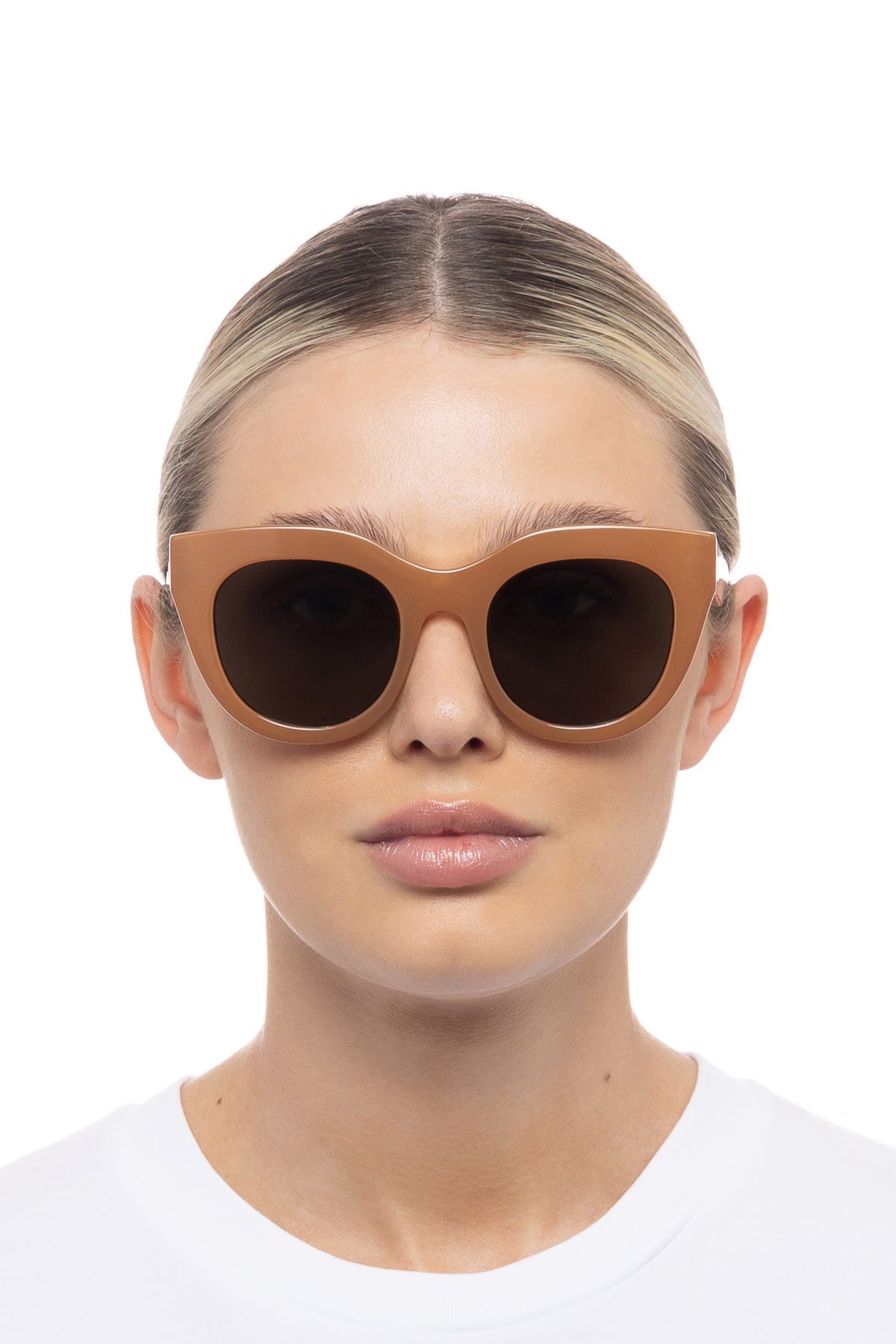 Air Heart Sunglasses - Caramel