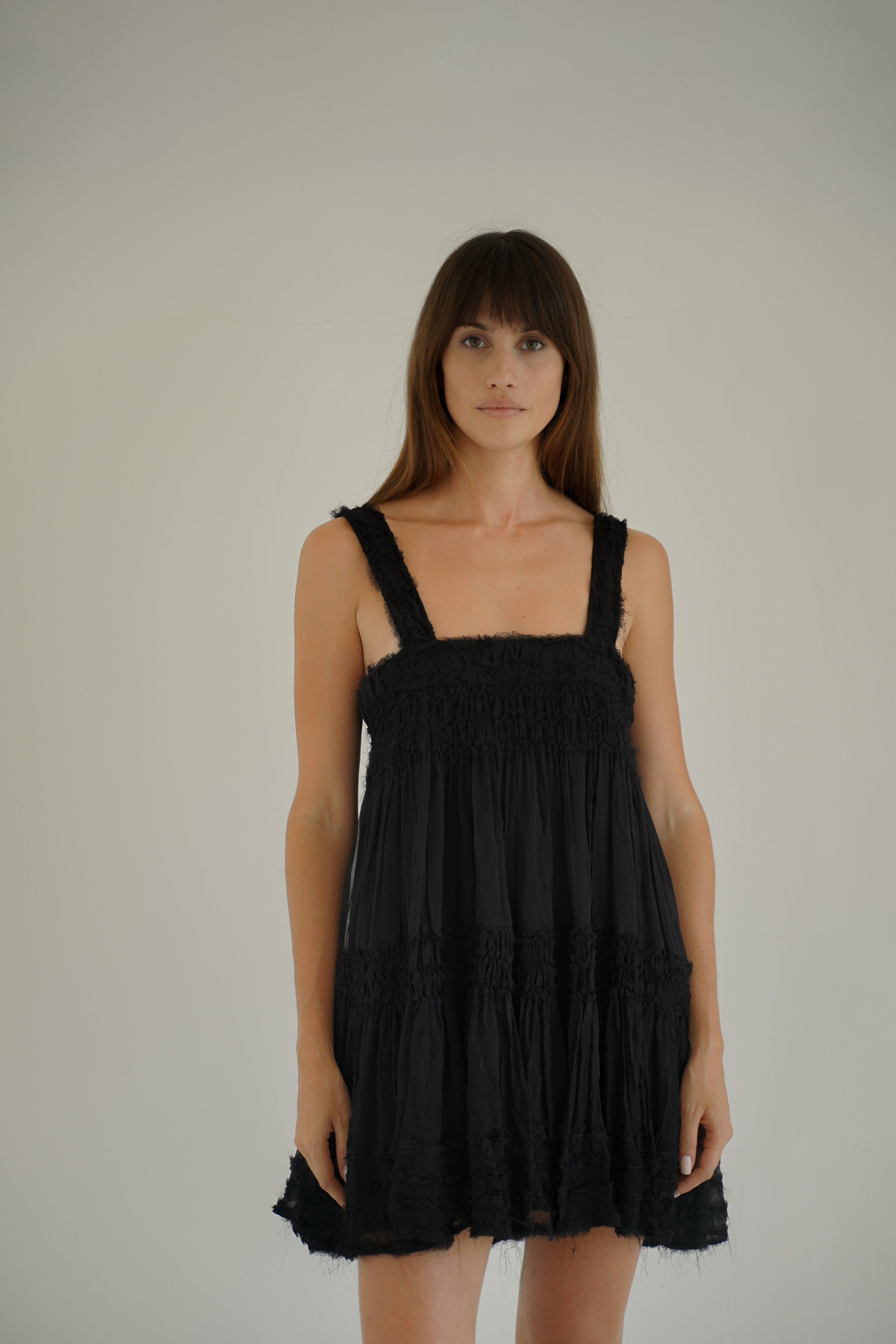 Clio Mini Dress - Black