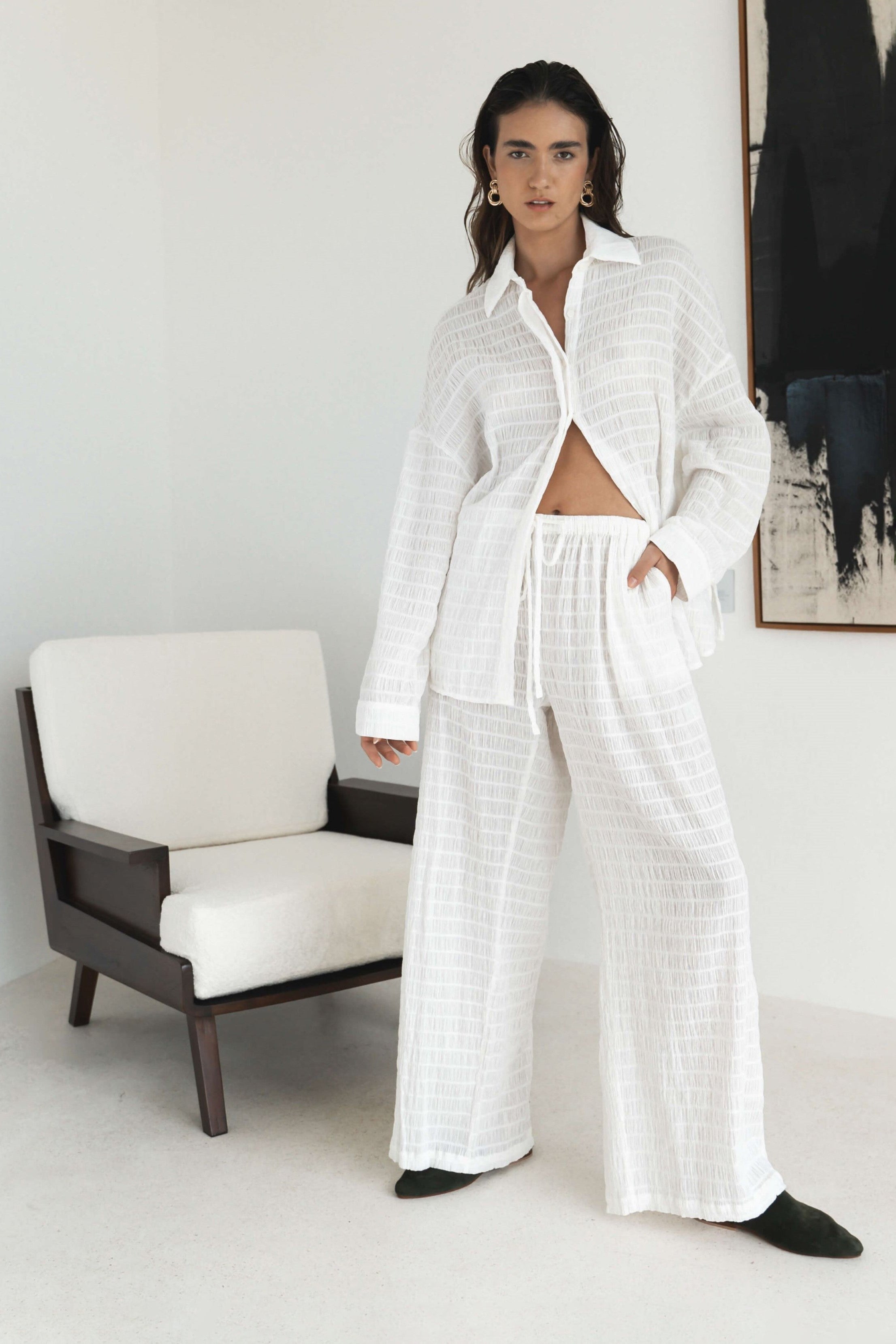Josephine Pant - White