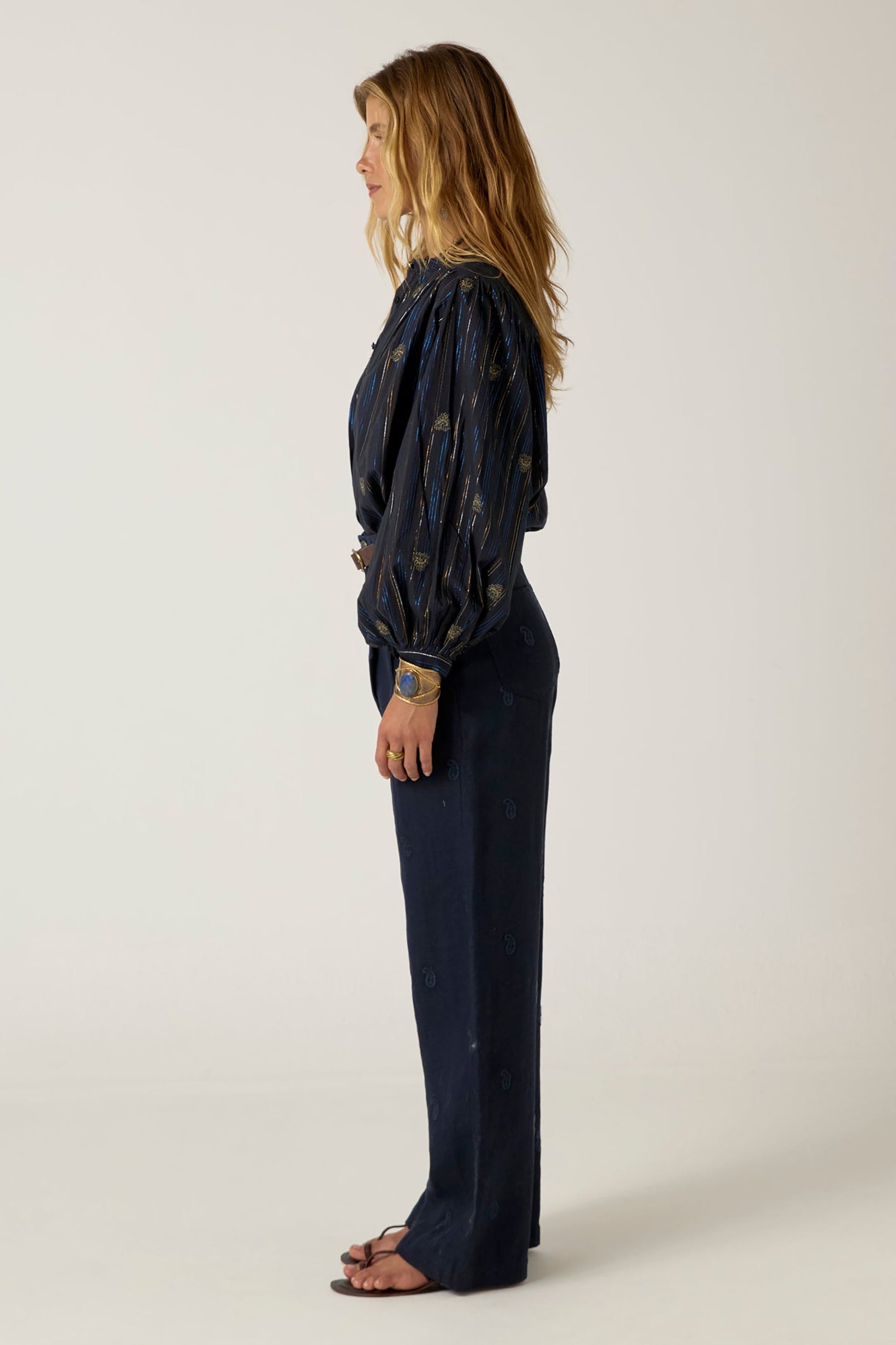 Caroline Blouse - Starry Night Nero
