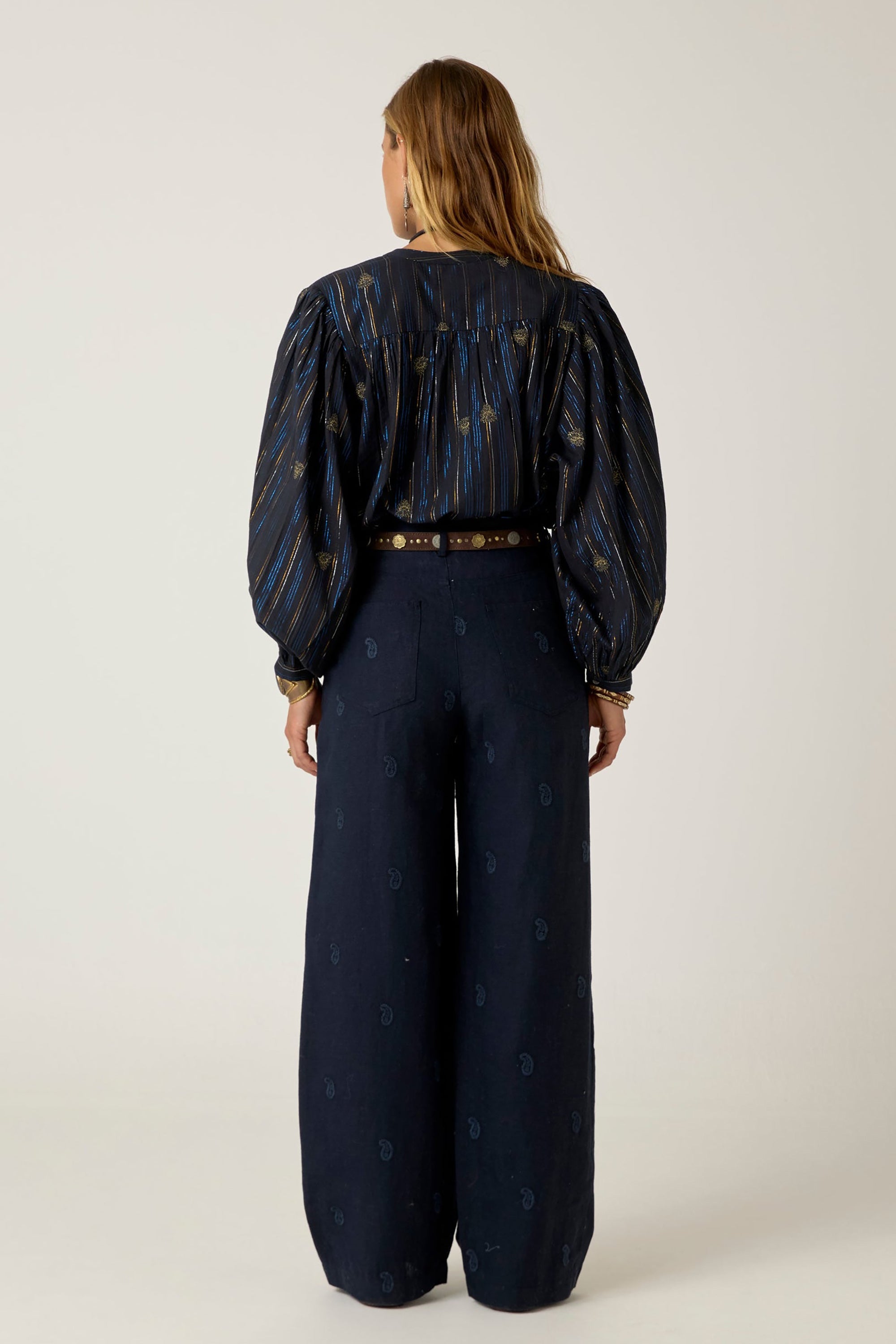 Caroline Blouse - Starry Night Nero