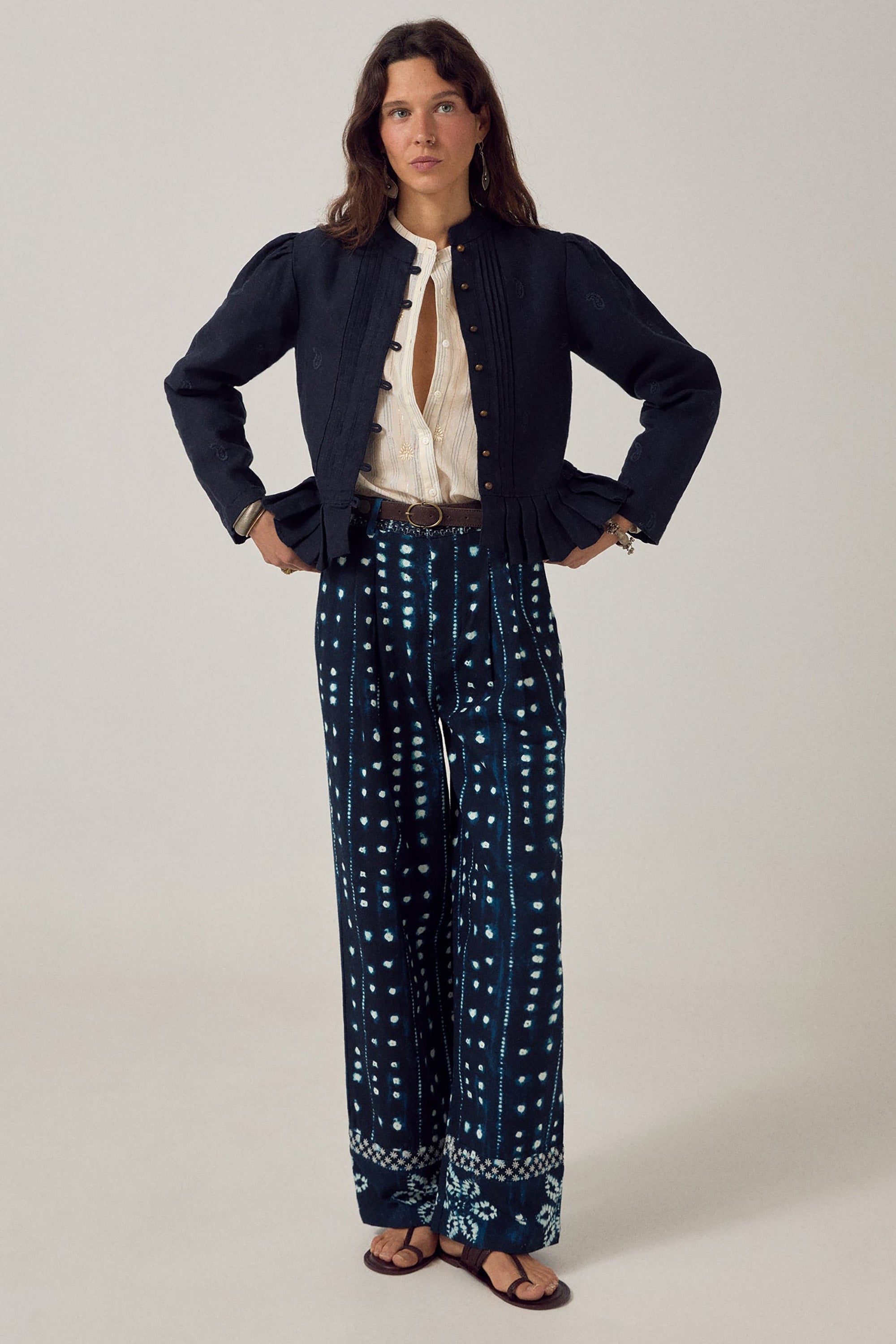 Caroline Blouse - Starry Night Off White