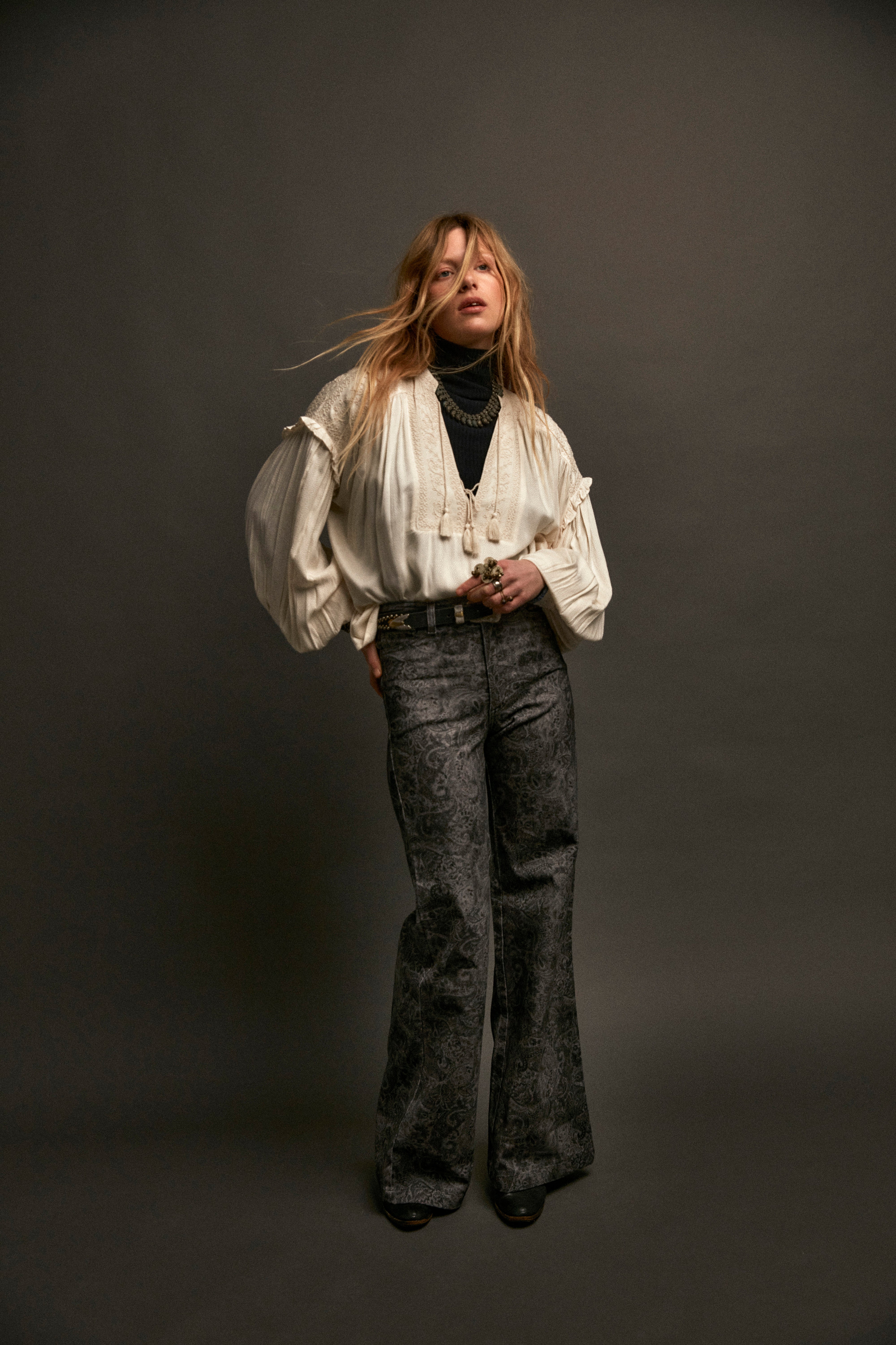 Casablanca Muse Vega Blouse - Soft Ecru