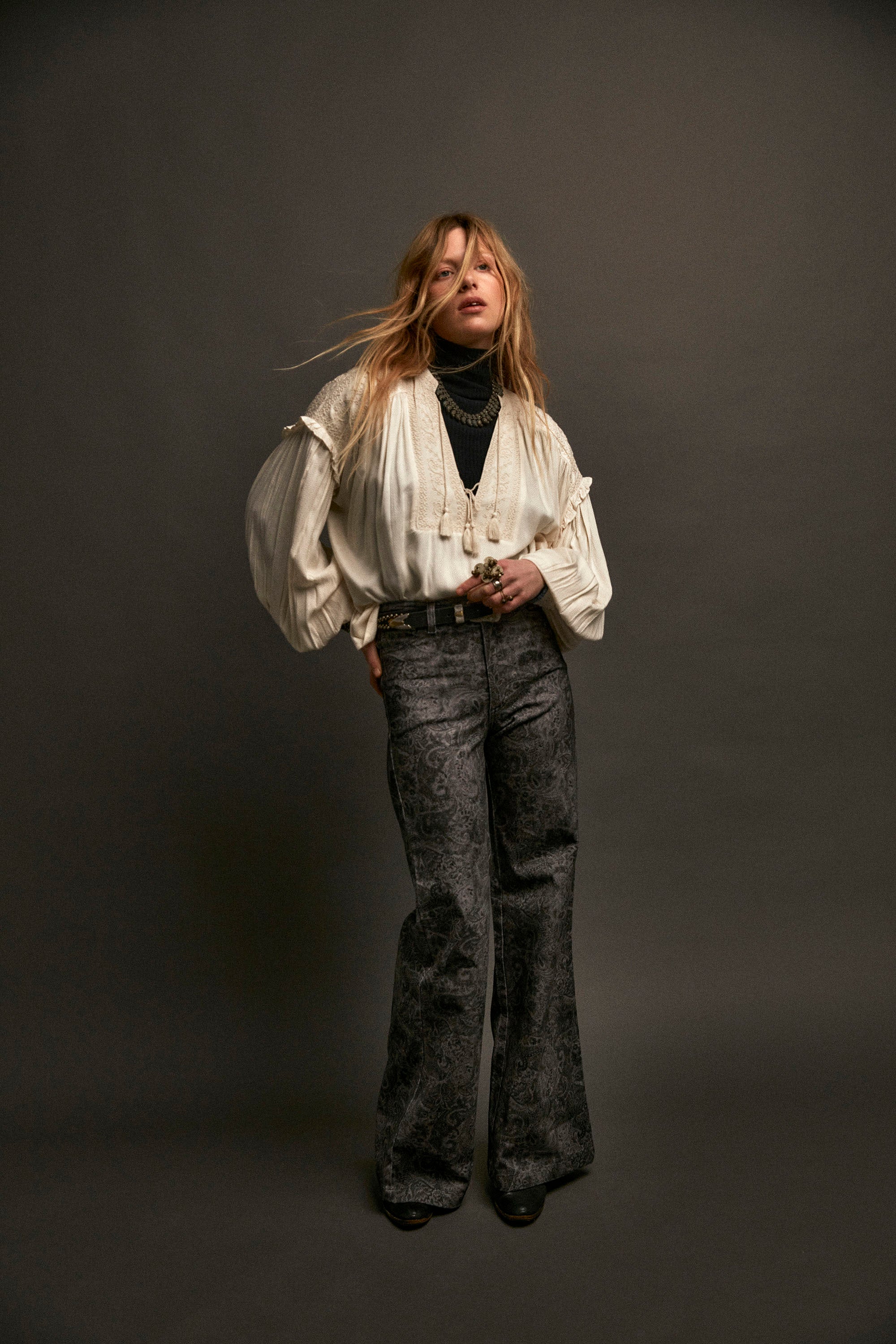  Casablanca Muse Vega Blouse - Soft Ecru - RUM Amsterdam