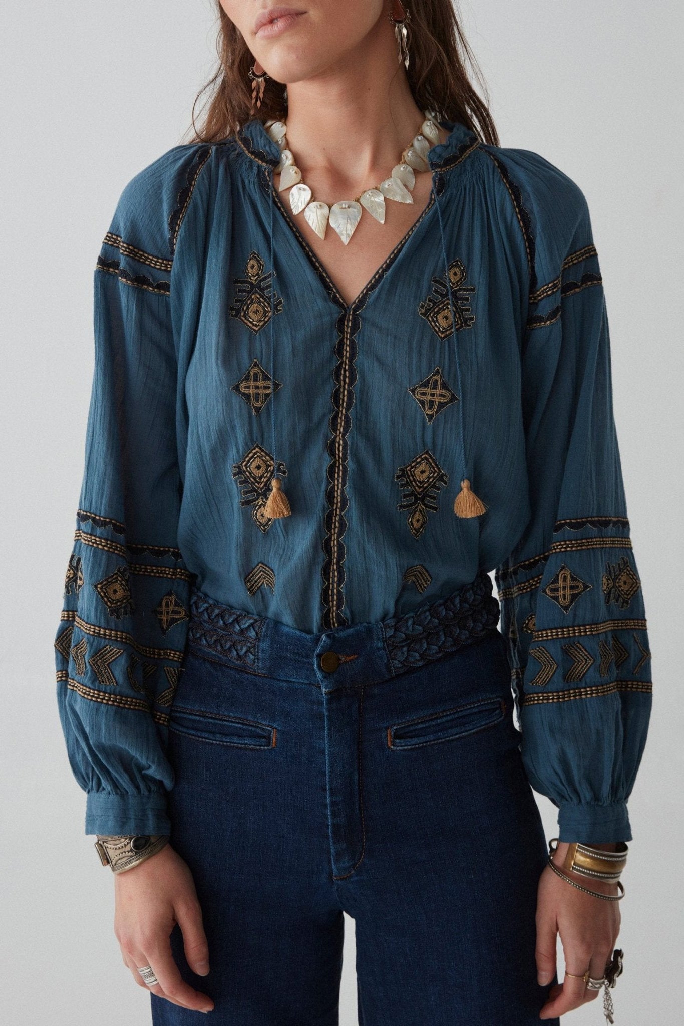 Maison Hotel Celo Finito Audrey Blouse - Dipinto Di Blu - RUM Amsterdam