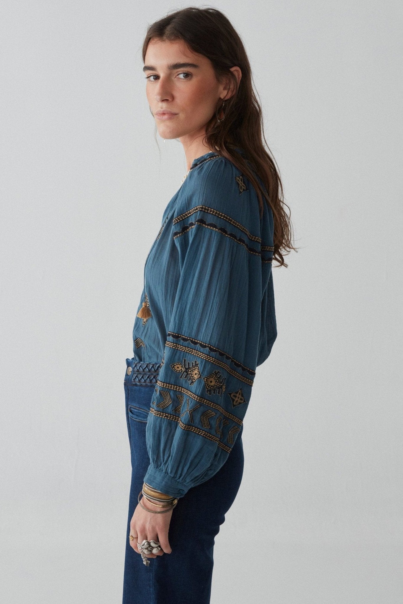 Maison Hotel Celo Finito Audrey Blouse - Dipinto Di Blu - RUM Amsterdam