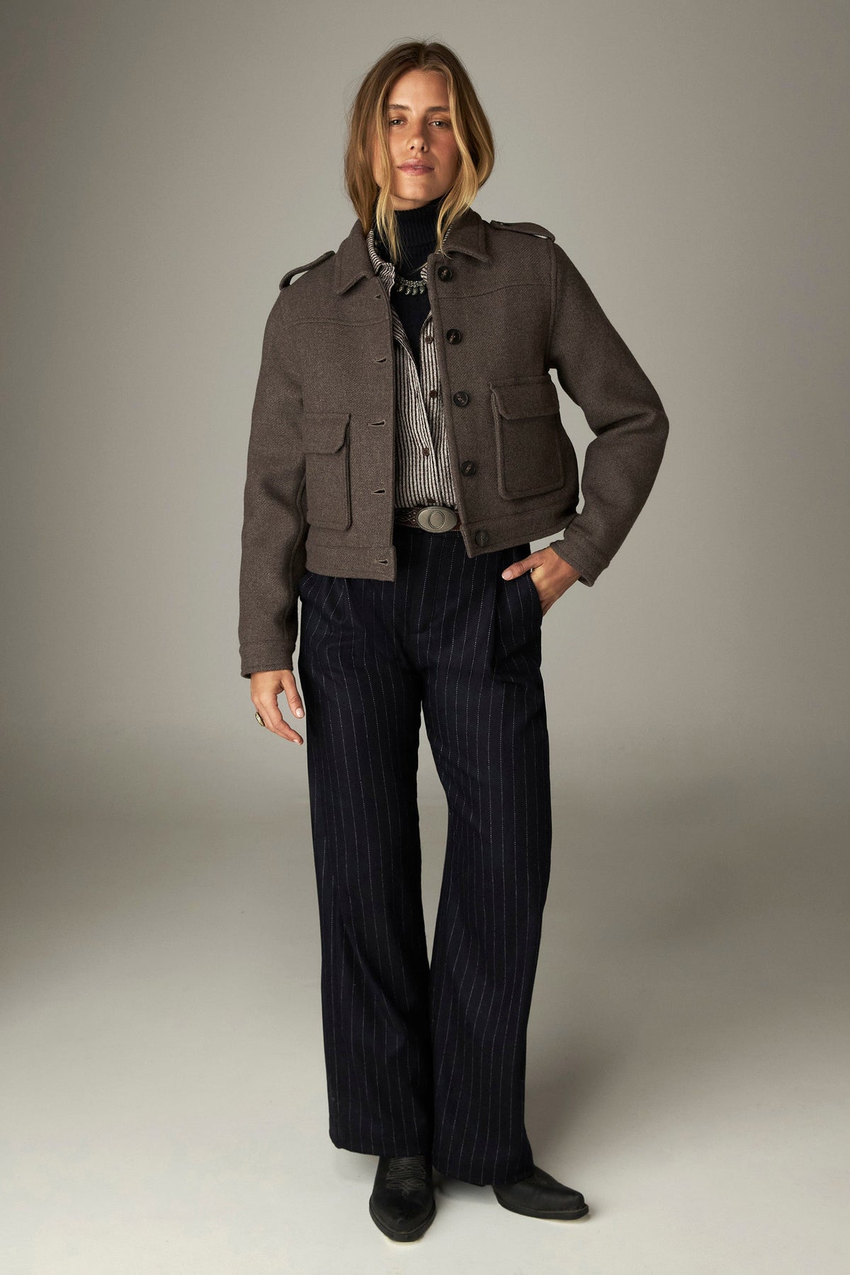  Claude Shirt - Coffee Stripes - RUM Amsterdam