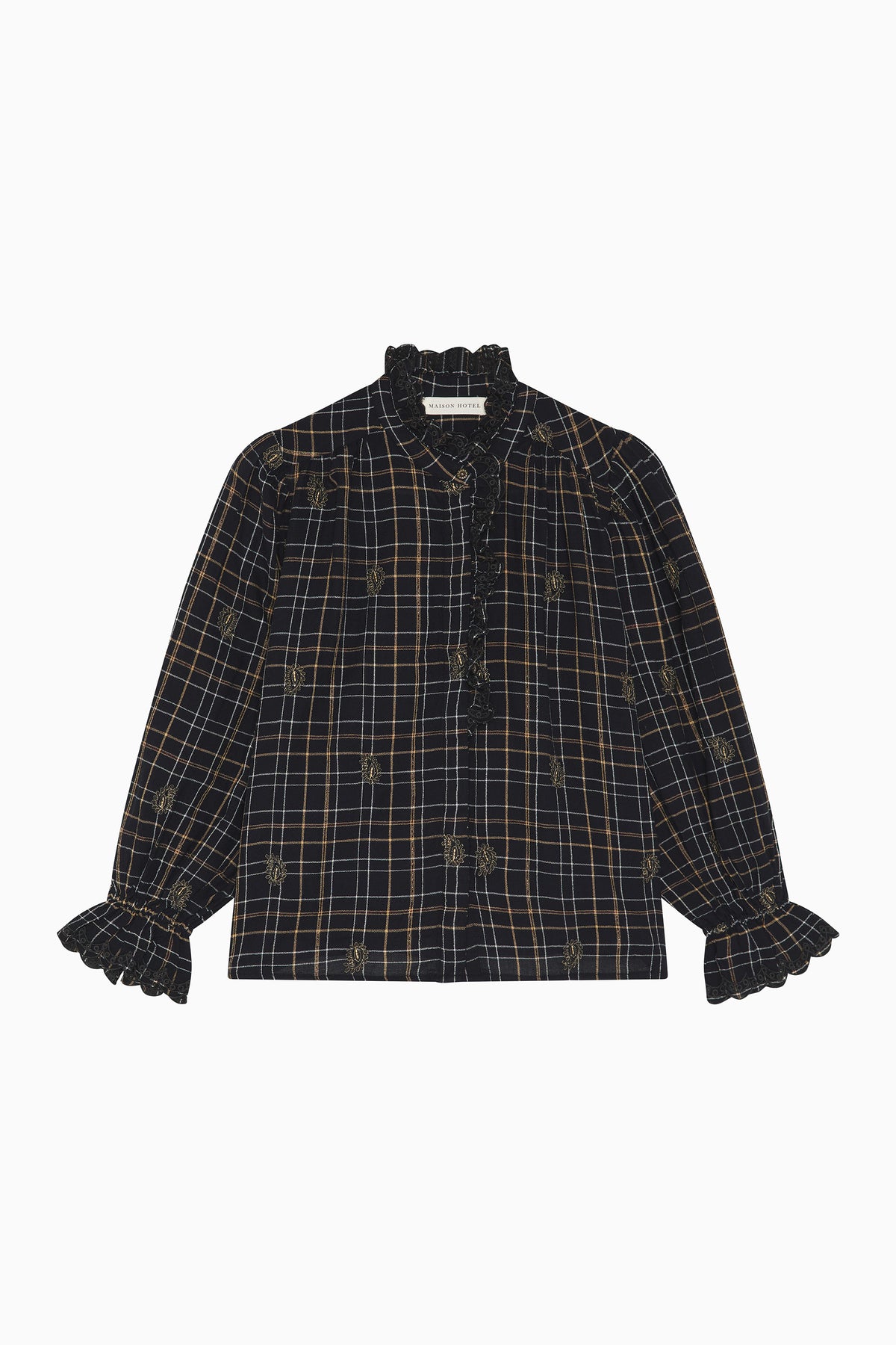 Coco Blouse - Noir Plaid