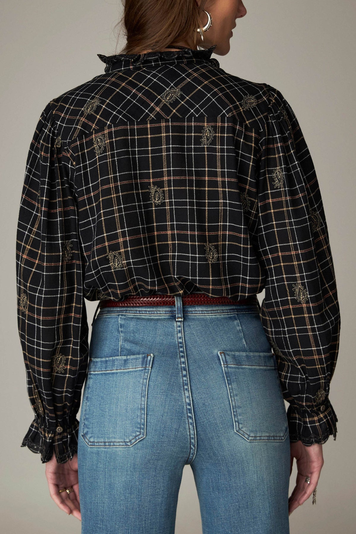 Coco Blouse - Noir Plaid