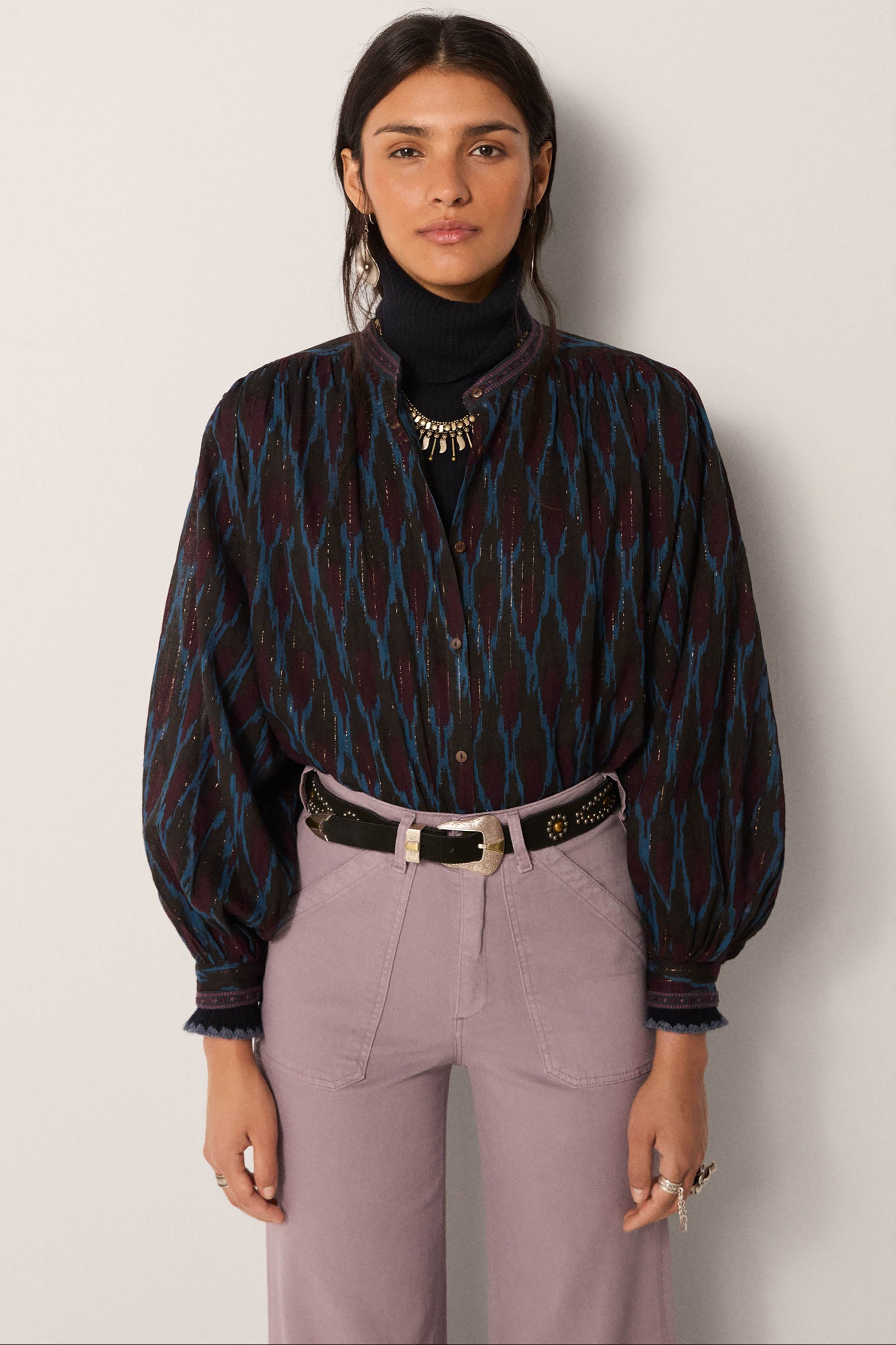 Firework Giorgia Blouse - Ocean
