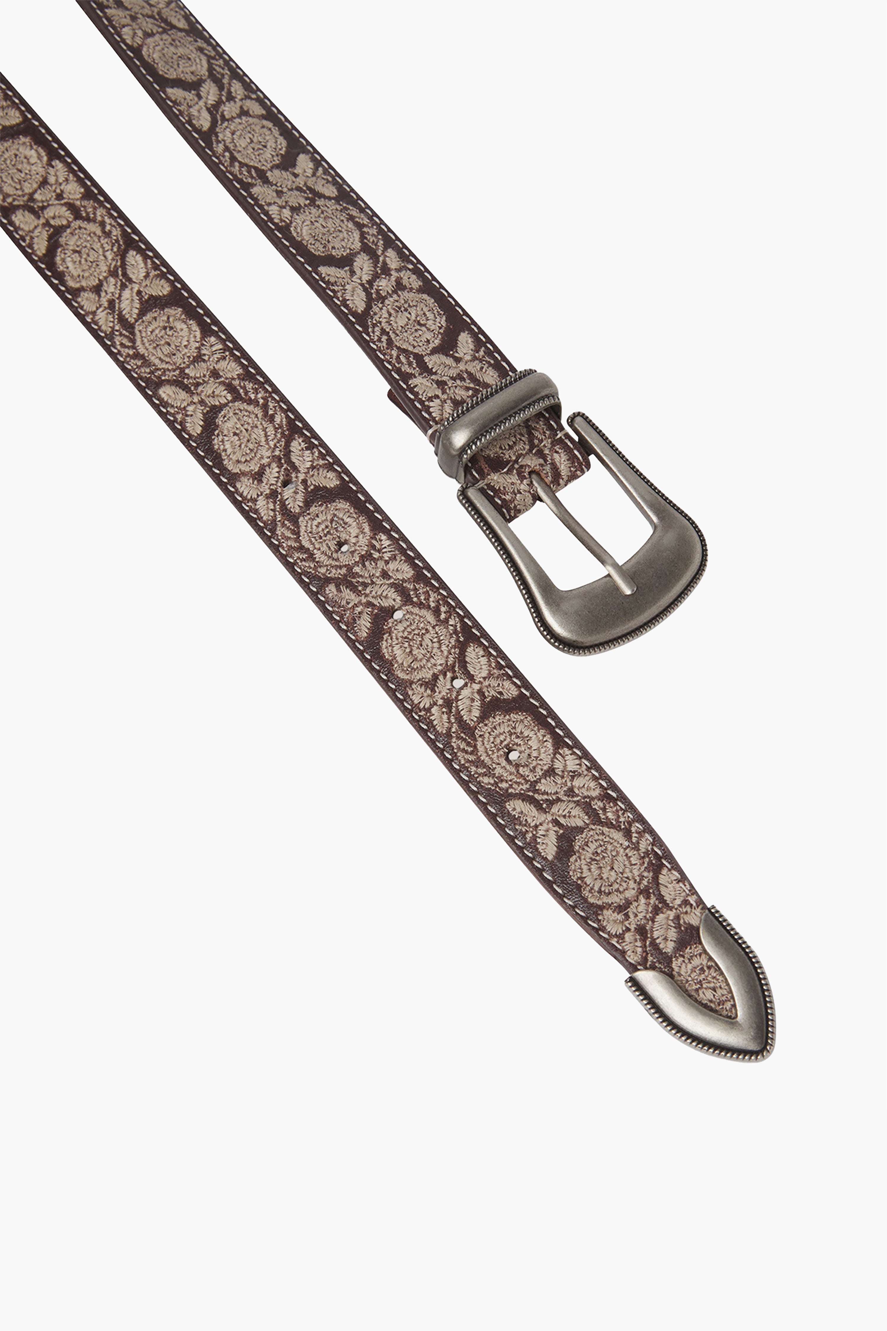 Mariachi Guadalupe Belt - Coffee