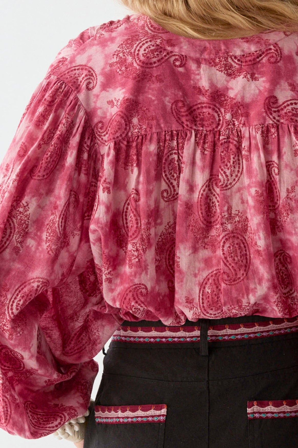 Paisley Dream Naty Blouse - Pink City