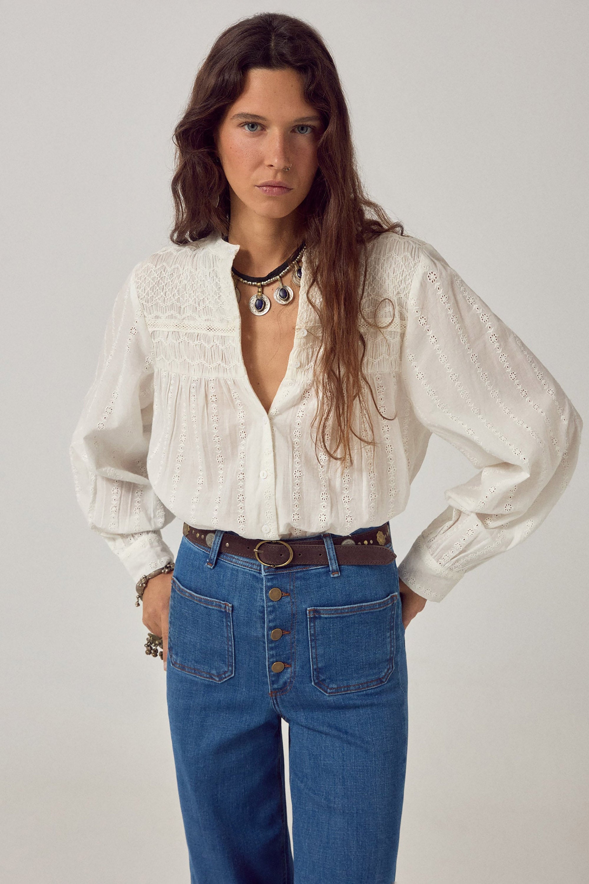 Paoli Blouse - Sapore Di Sale Bianco