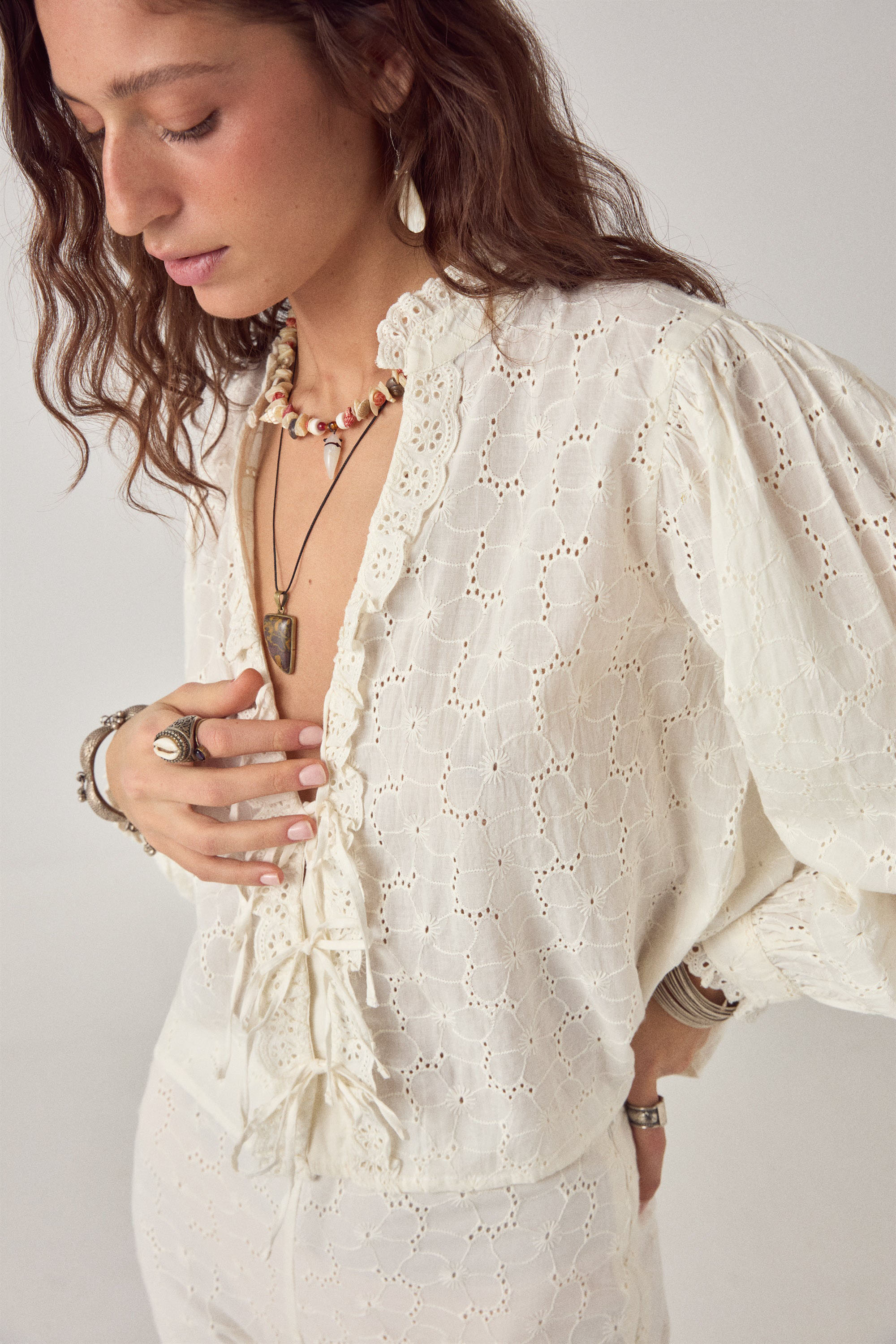Irene Blouse - Blanc Bohème Chalk
