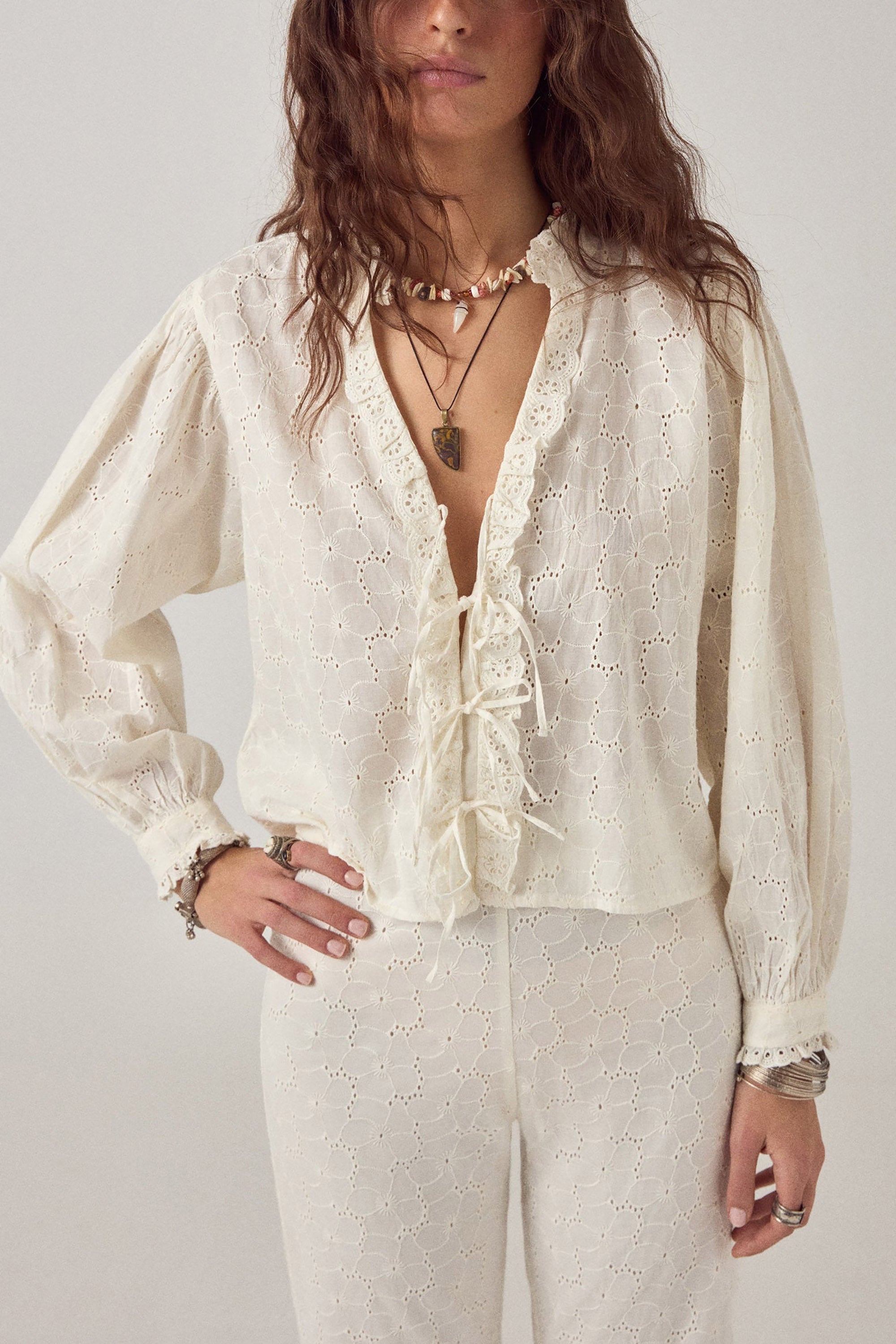Irene Blouse - Blanc Bohème Chalk
