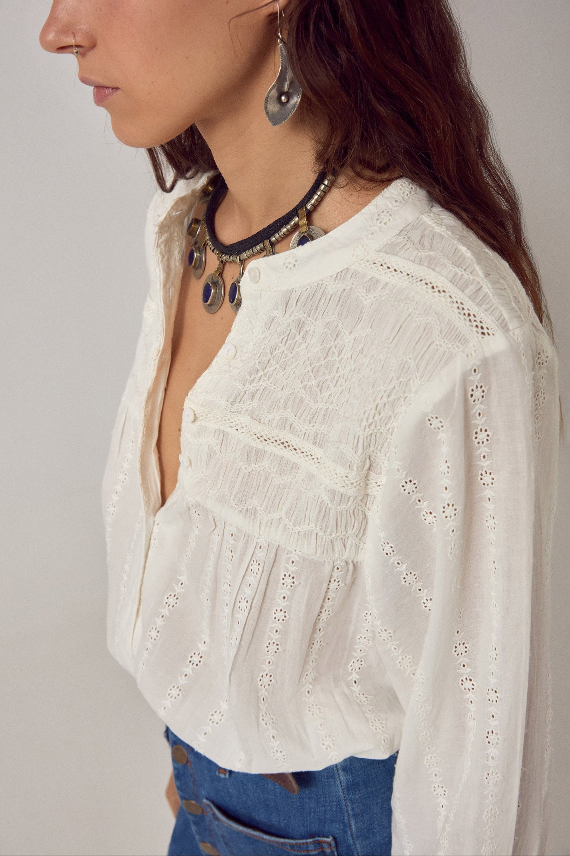 Paoli Blouse - Sapore Di Sale Bianco