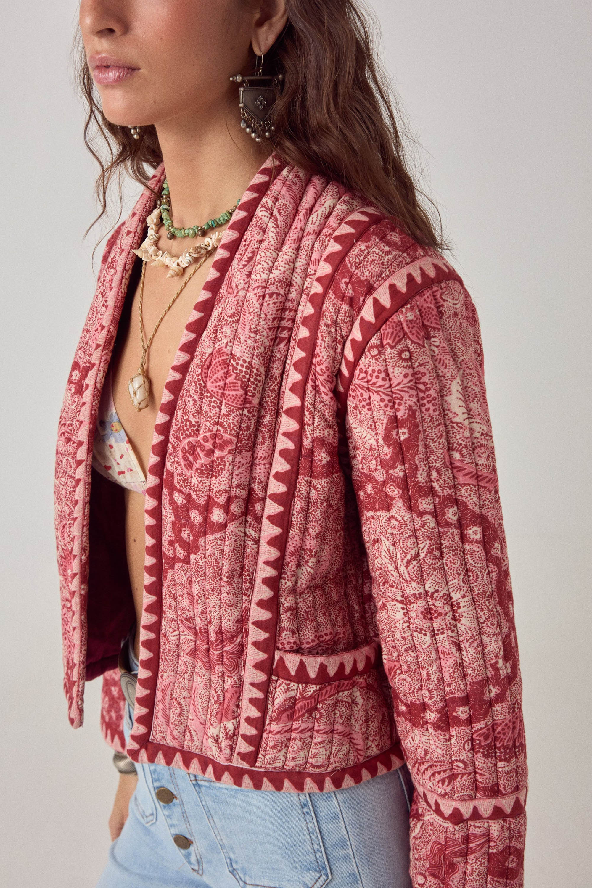 Sujata Jacket - Red Java Volcano