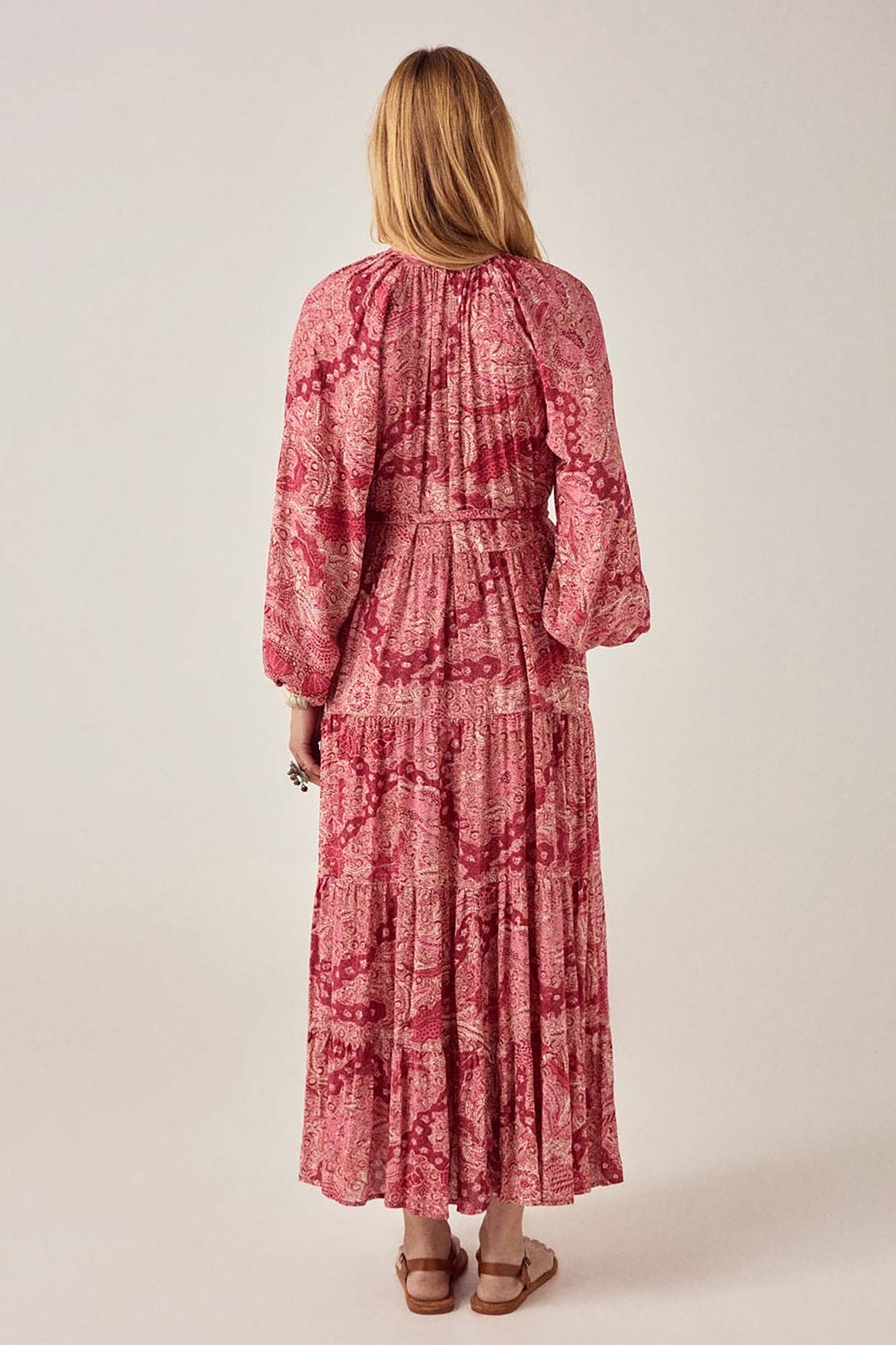 Tina Dress - Red Java Volcano