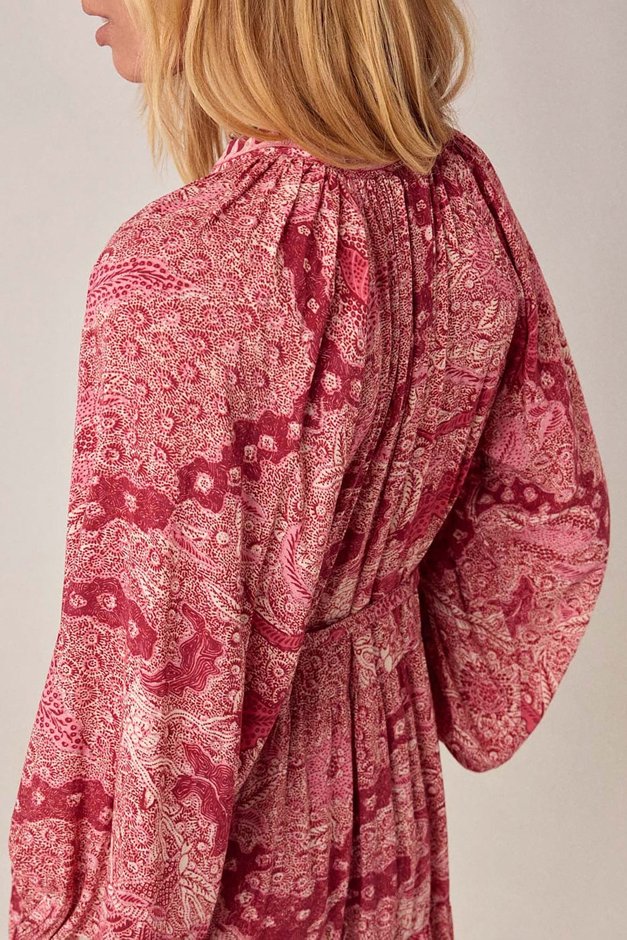 Tina Dress - Red Java Volcano