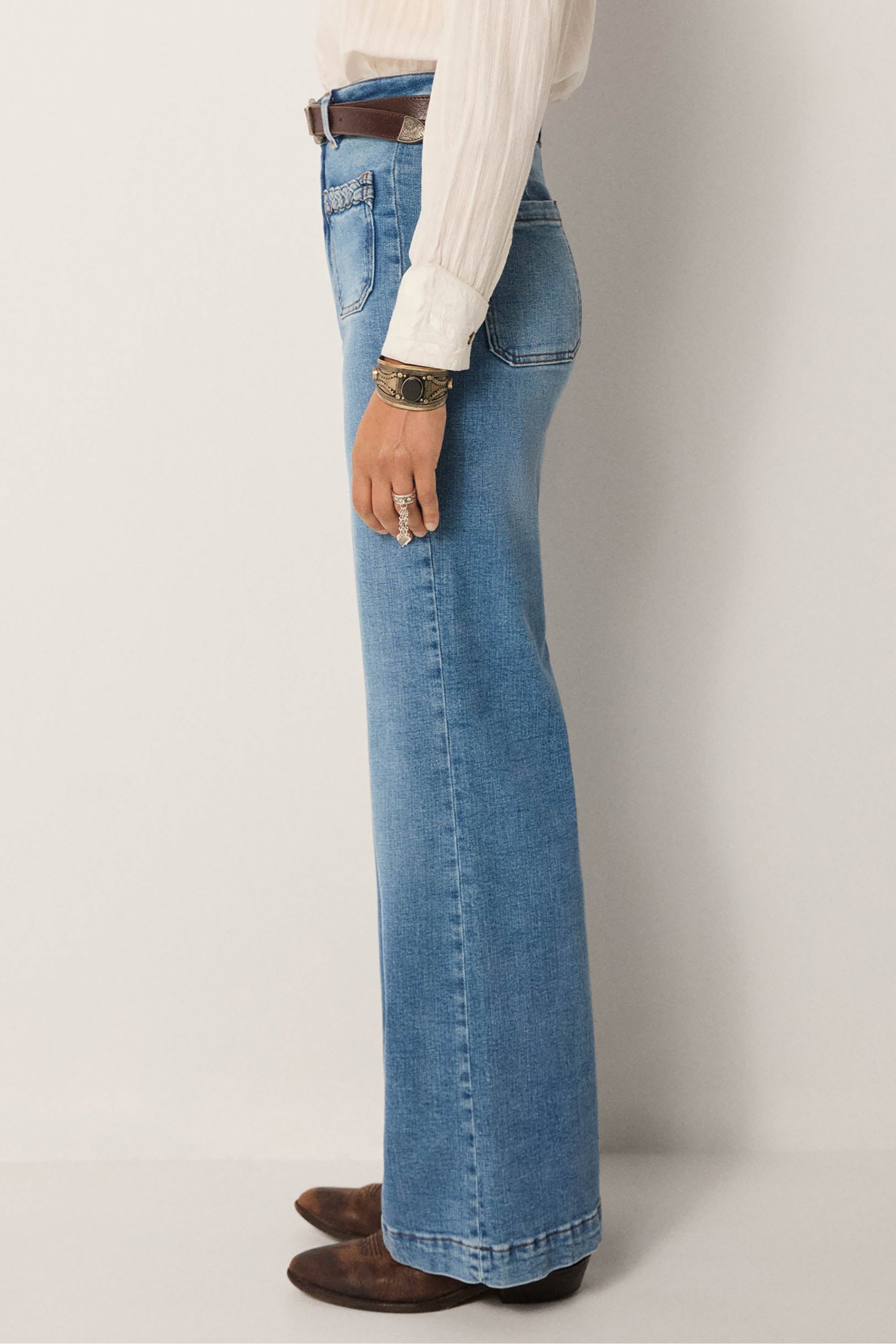 Willie Giulietta Pant - Light Blue Denim