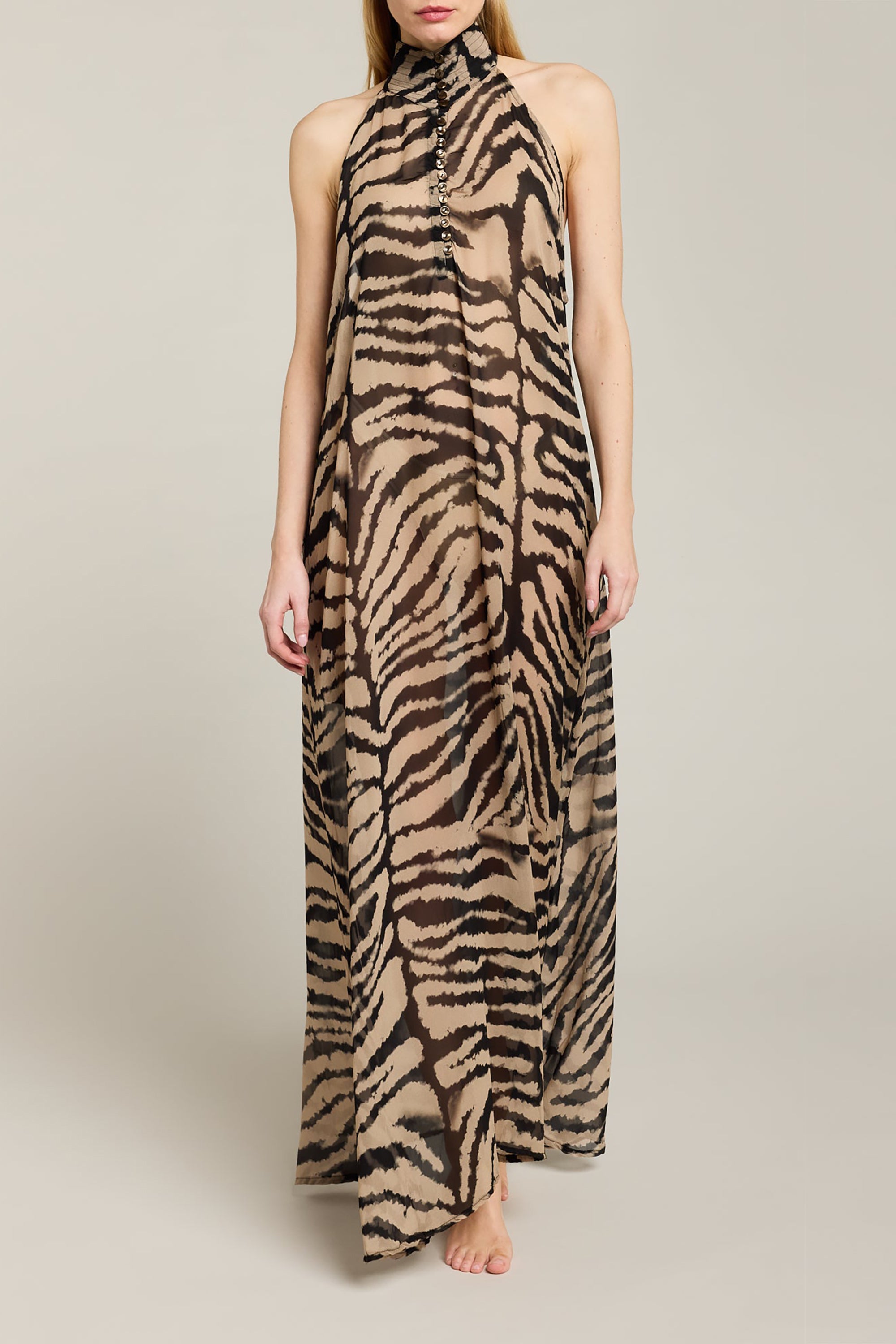 Mozambique Dress - Safari Sesame