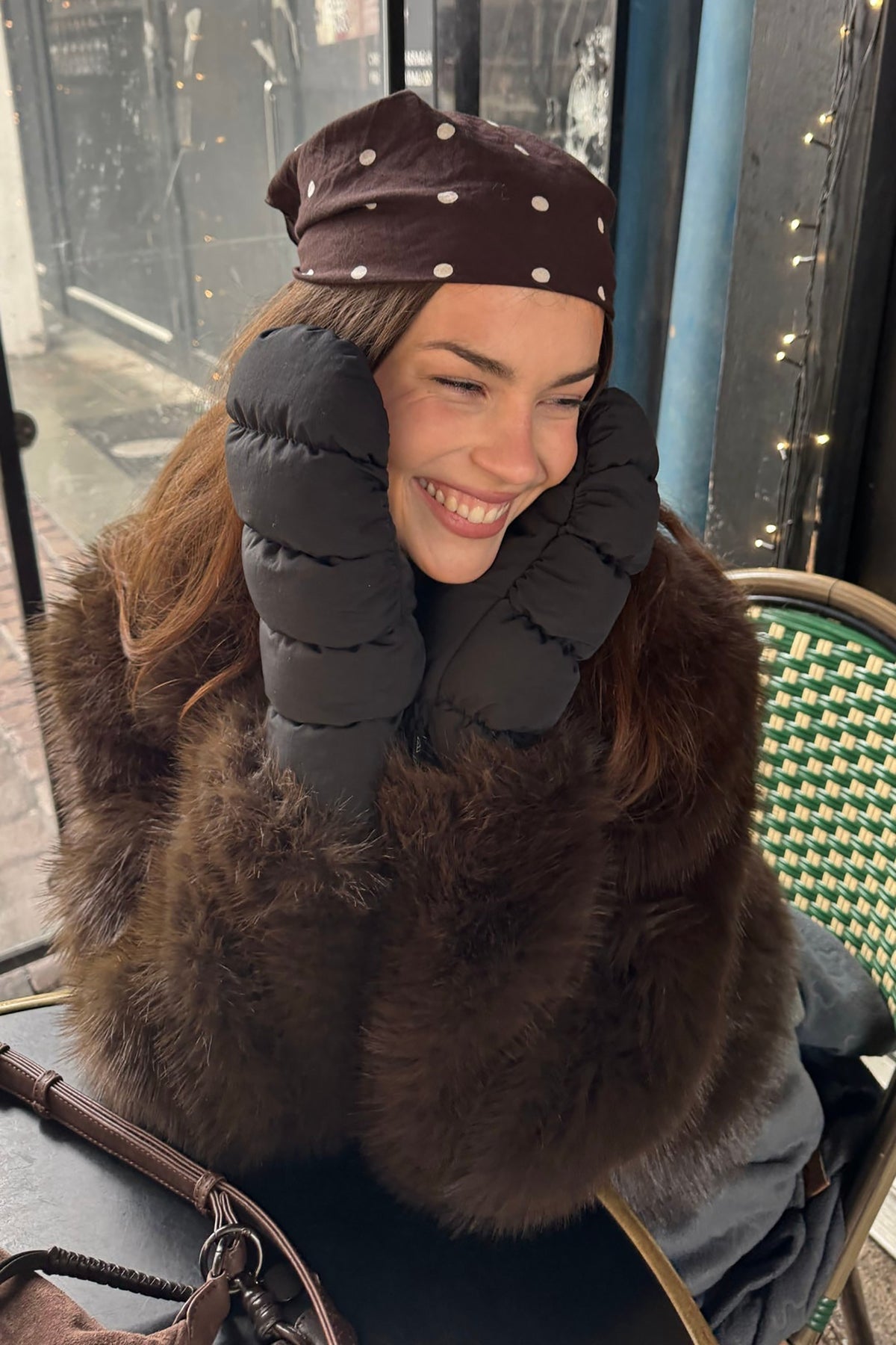 Caia Puffer Mitten - Black