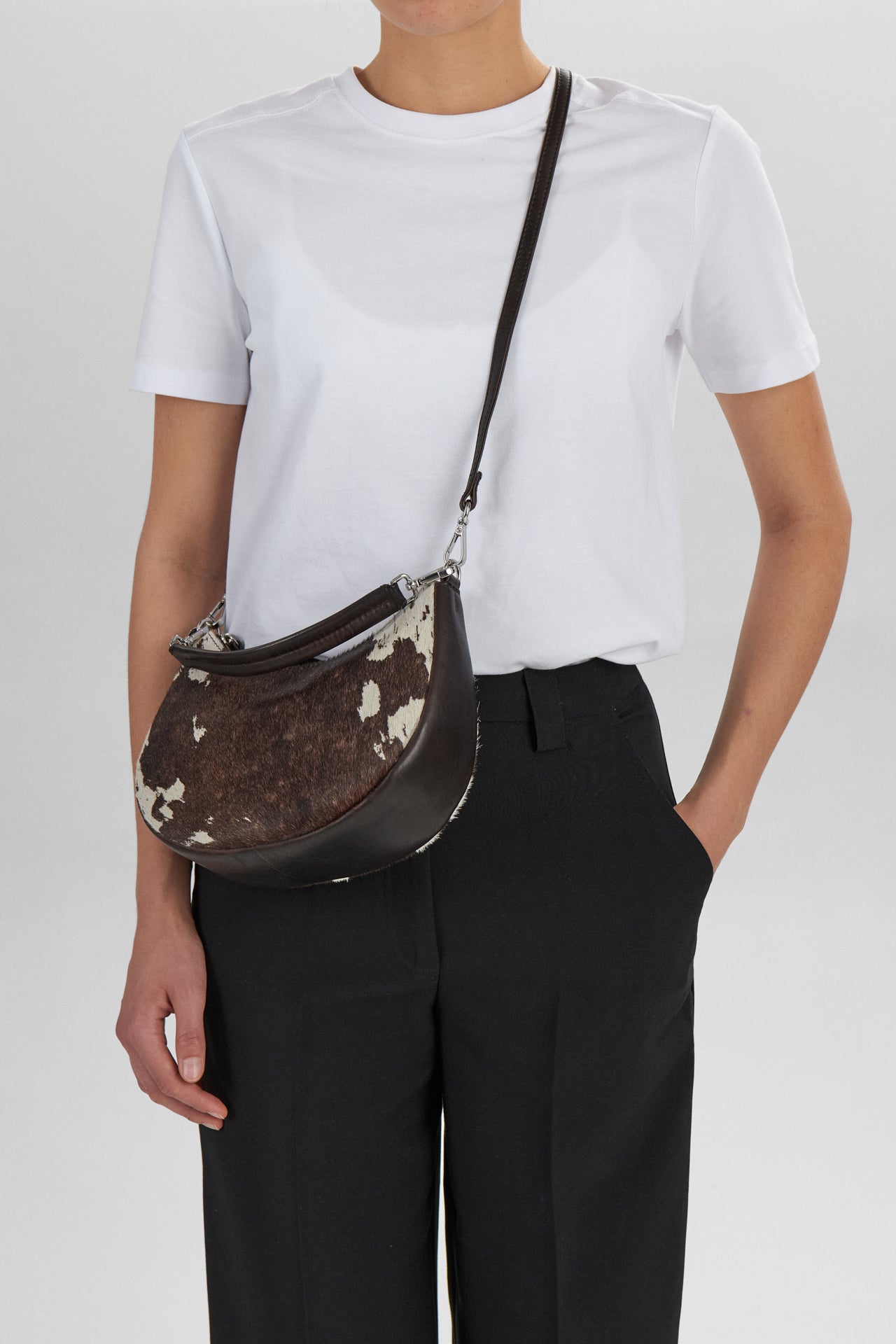 Helia Crossbody Bag - Cow Print