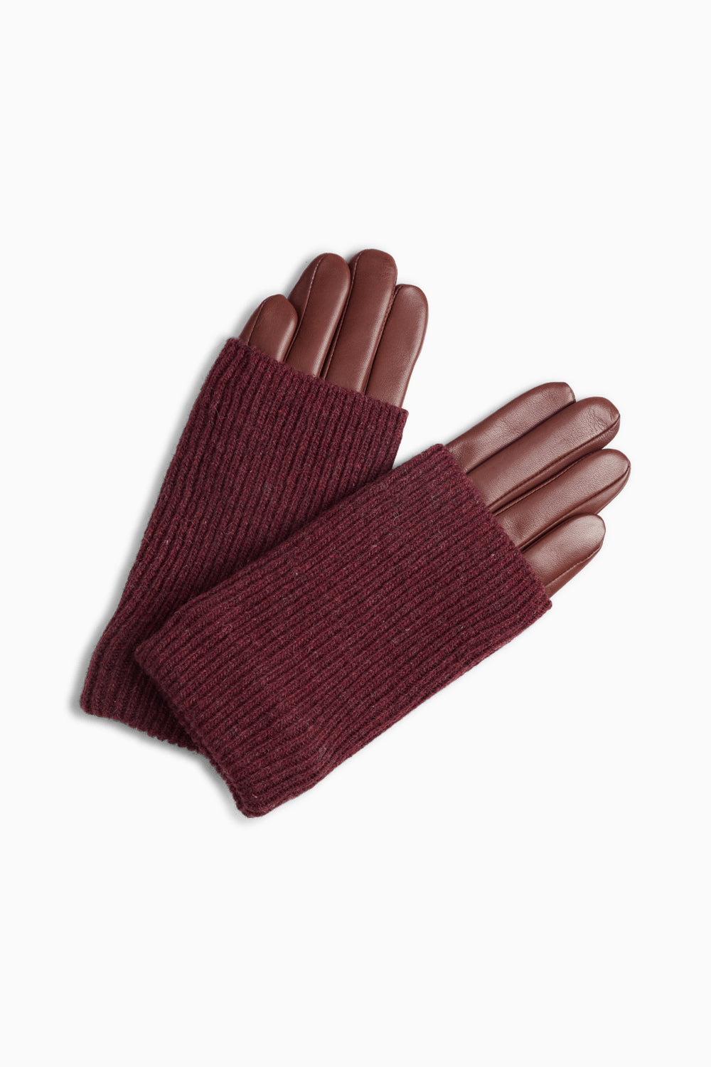 Helly Glove - Cognac w/ Burgundy