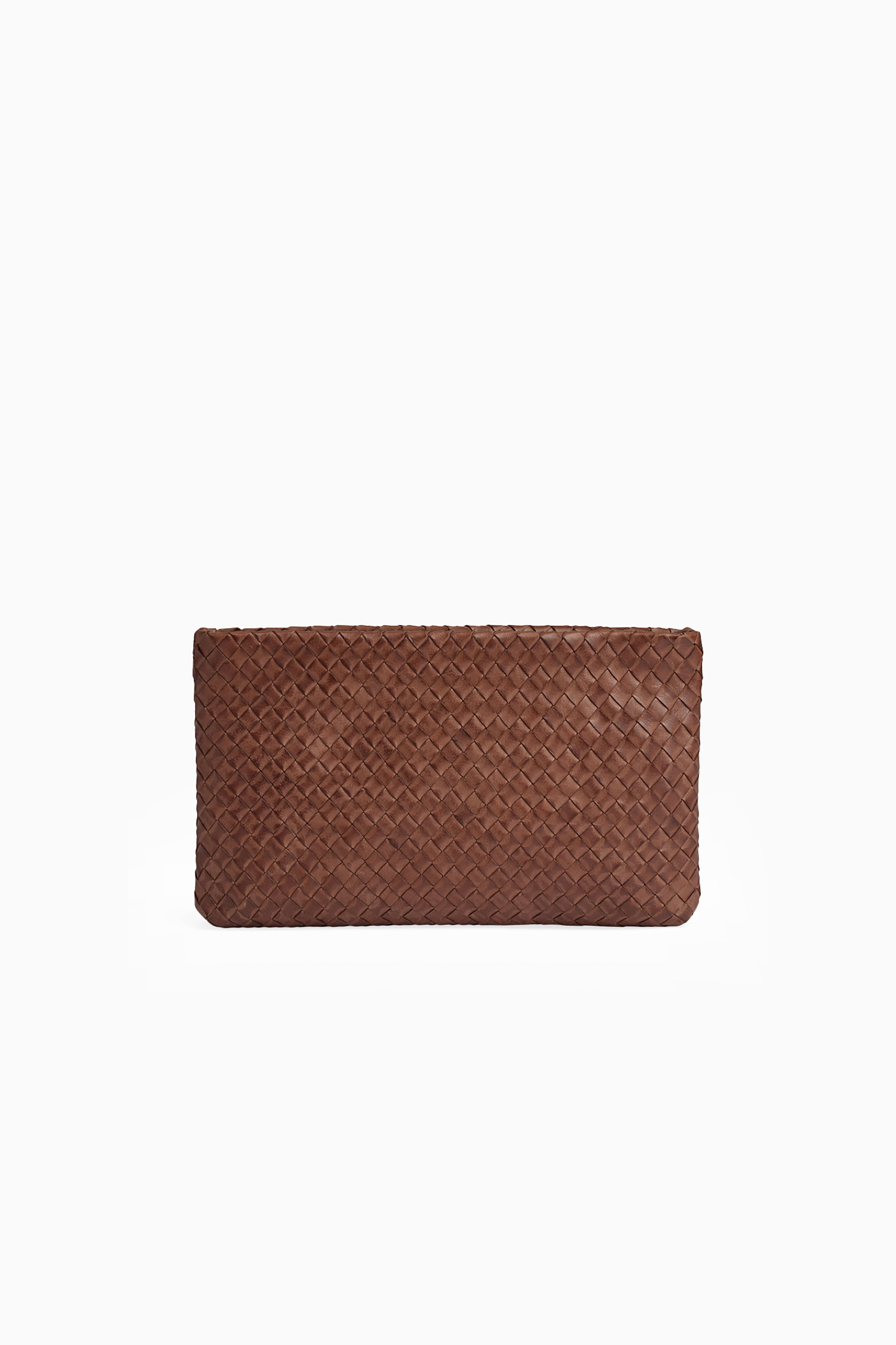 Ila Clutch - Weave Cognac