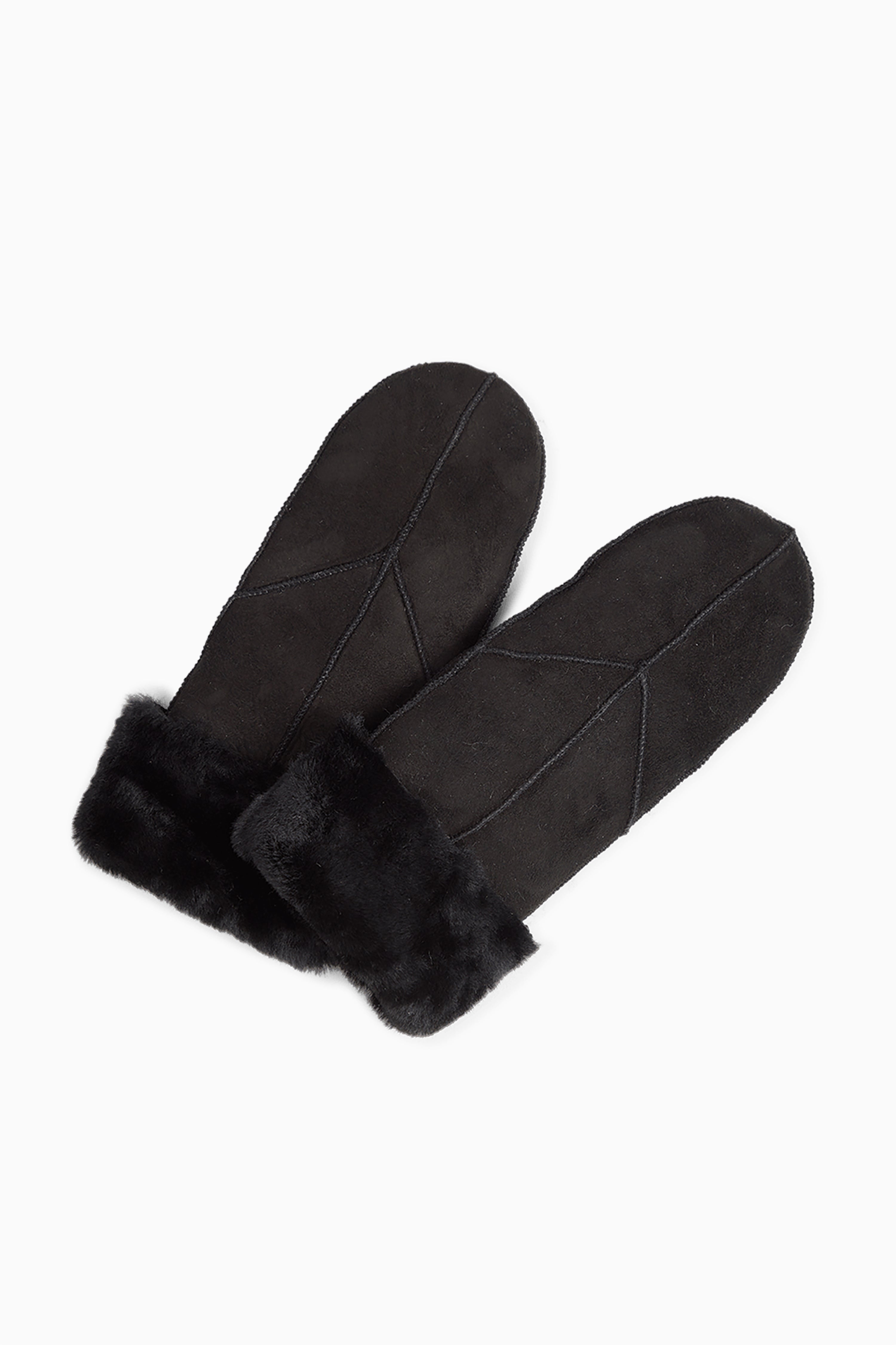 Jasmin Sheepskin Mitten - Black
