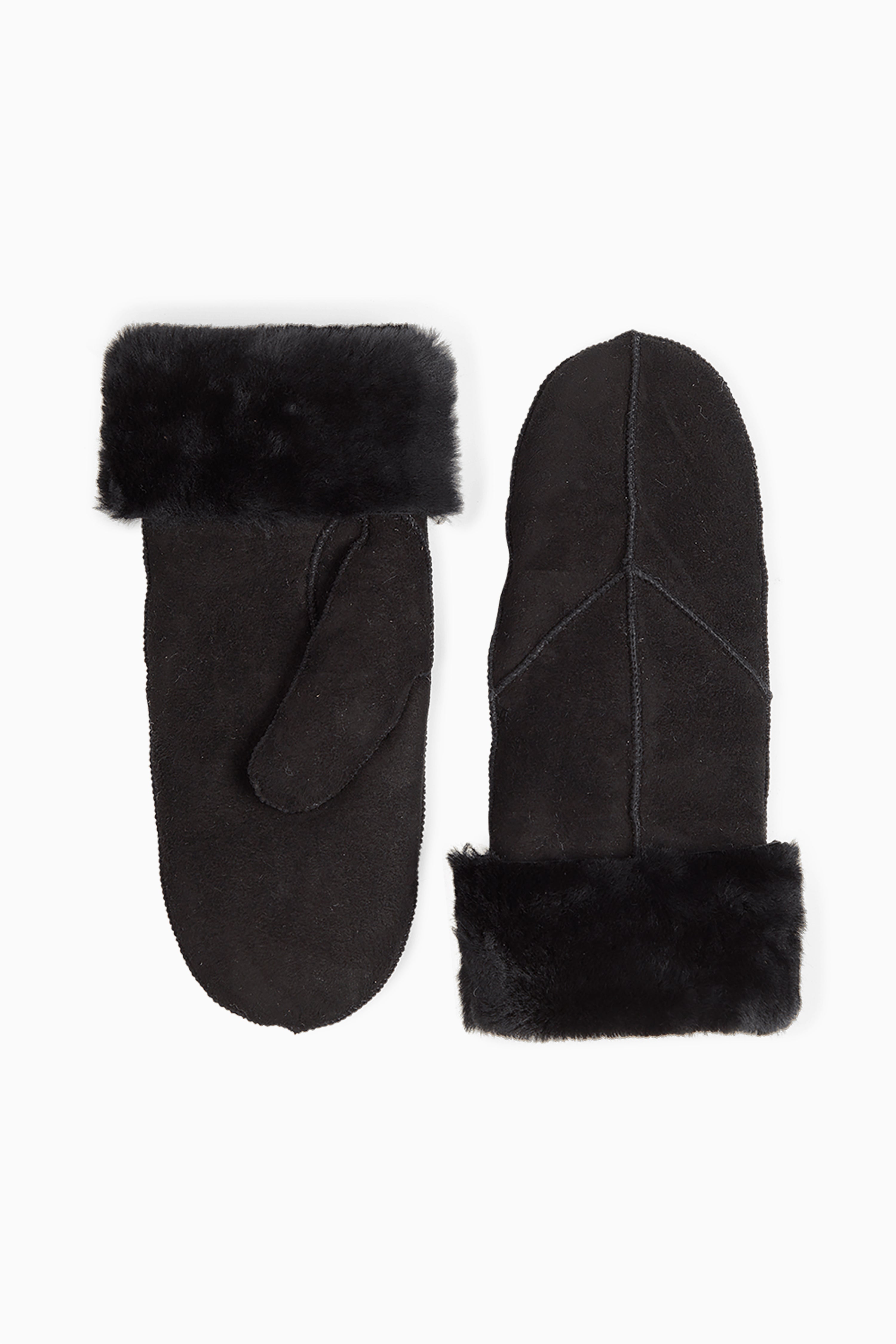 Jasmin Sheepskin Mitten - Black