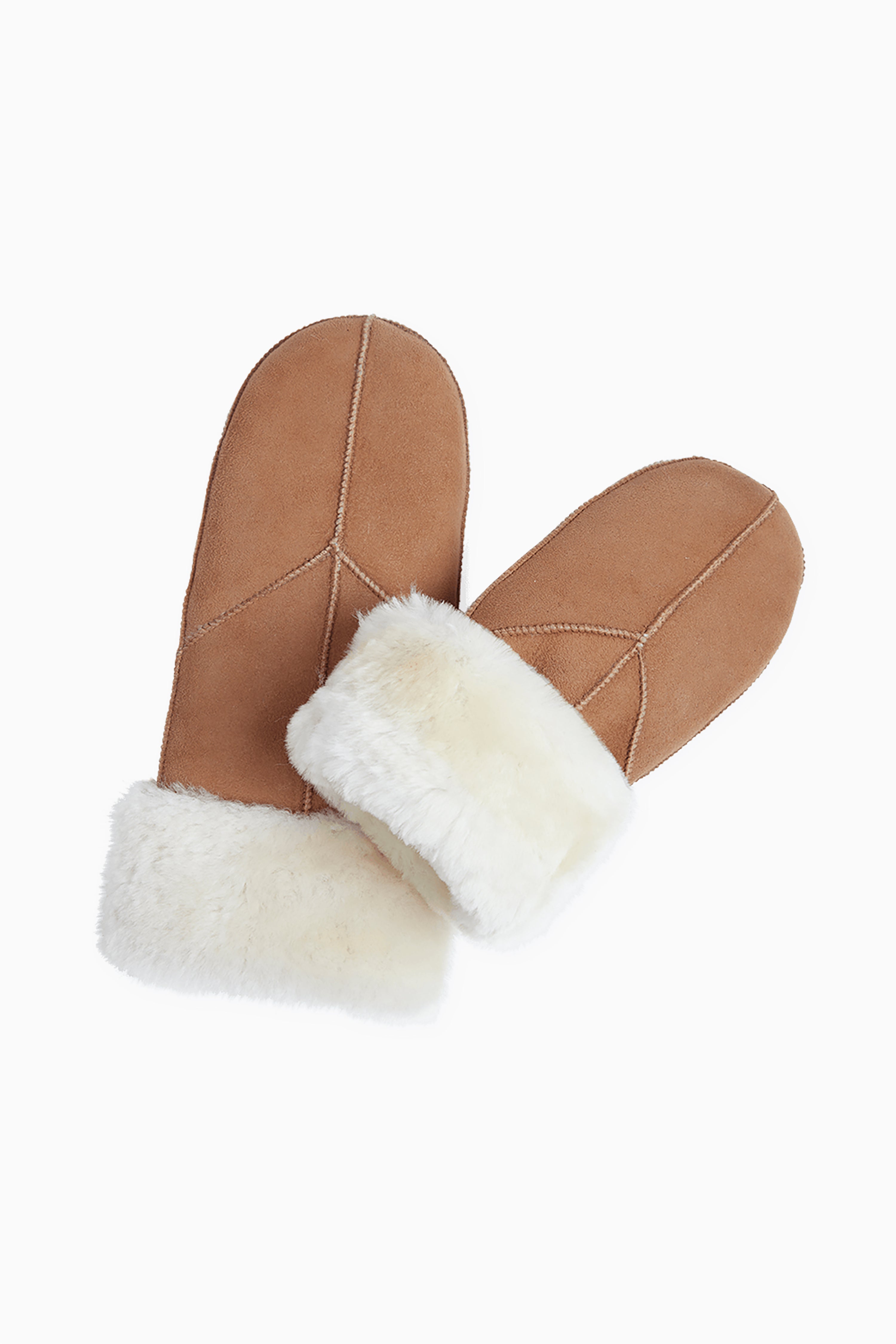 Jasmin Sheepskin Mitten - Cognac